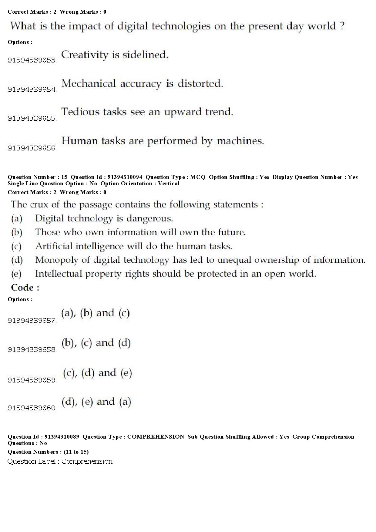 UGC NET Assamese Question Paper December 2018 12