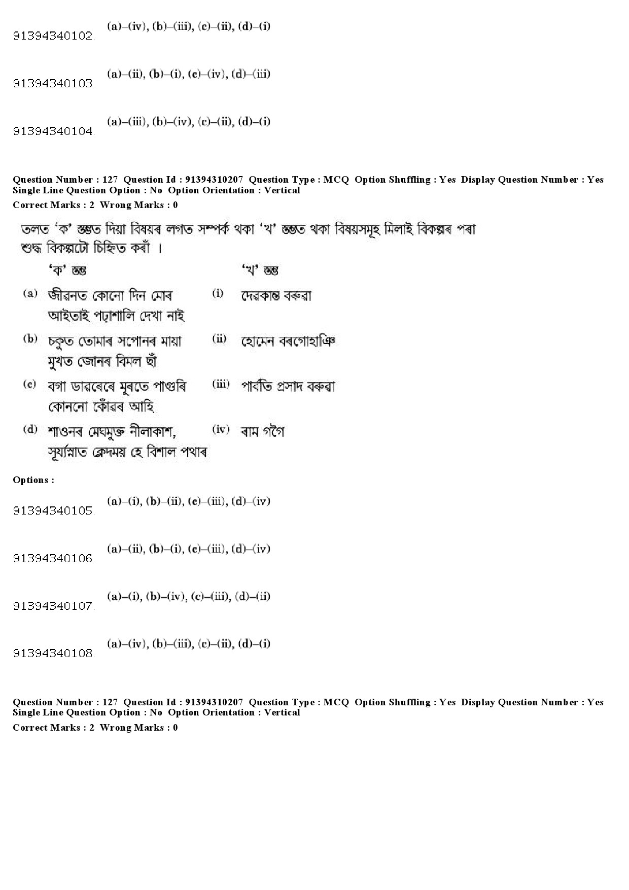 UGC NET Assamese Question Paper December 2018 123