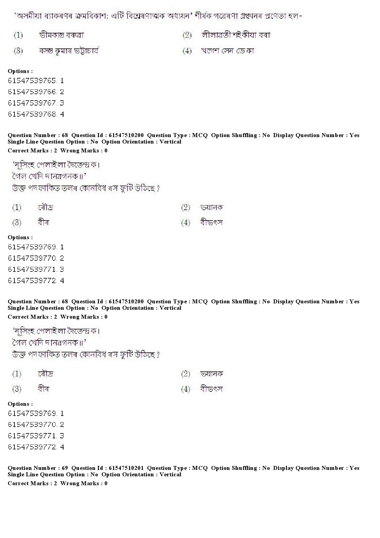 UGC NET Assamese Question Paper December 2019 53