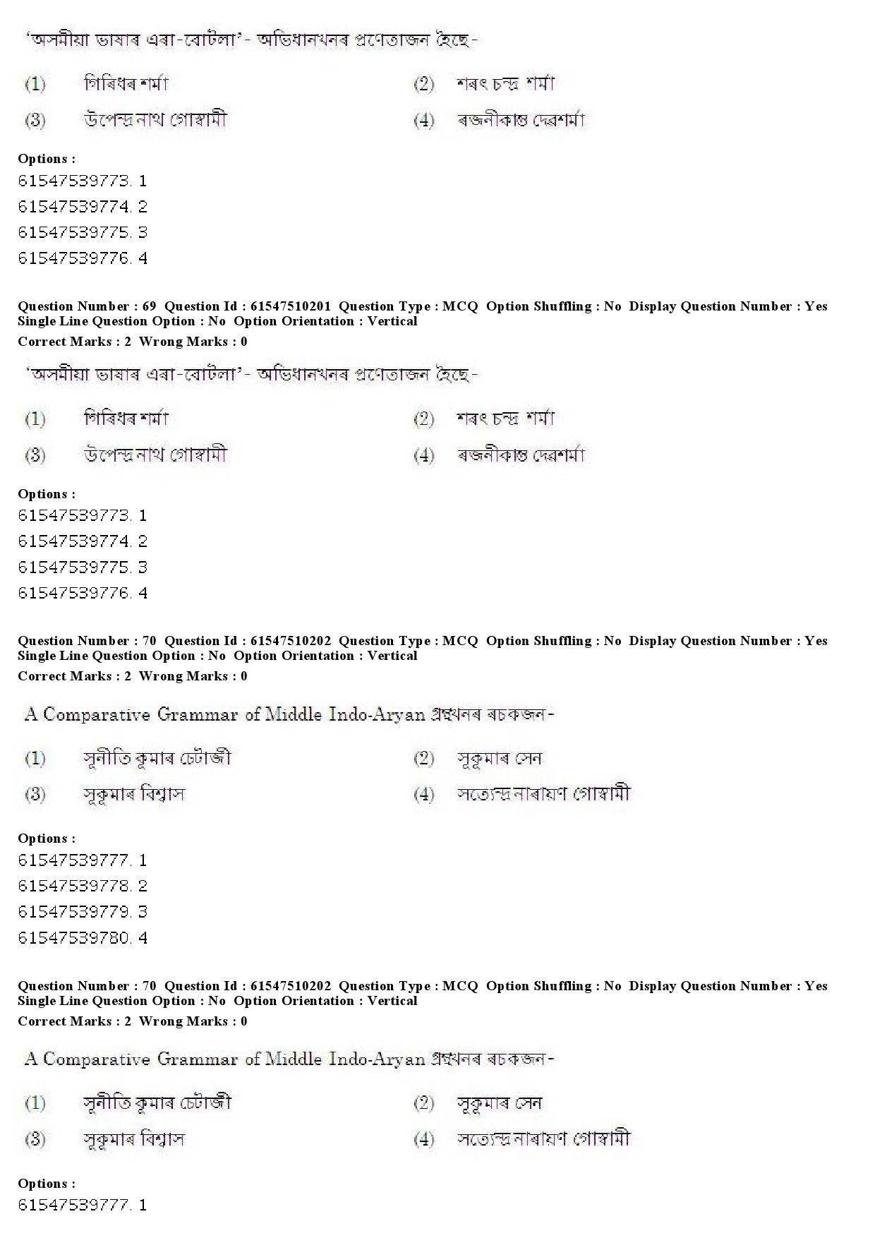 UGC NET Assamese Question Paper December 2019 54