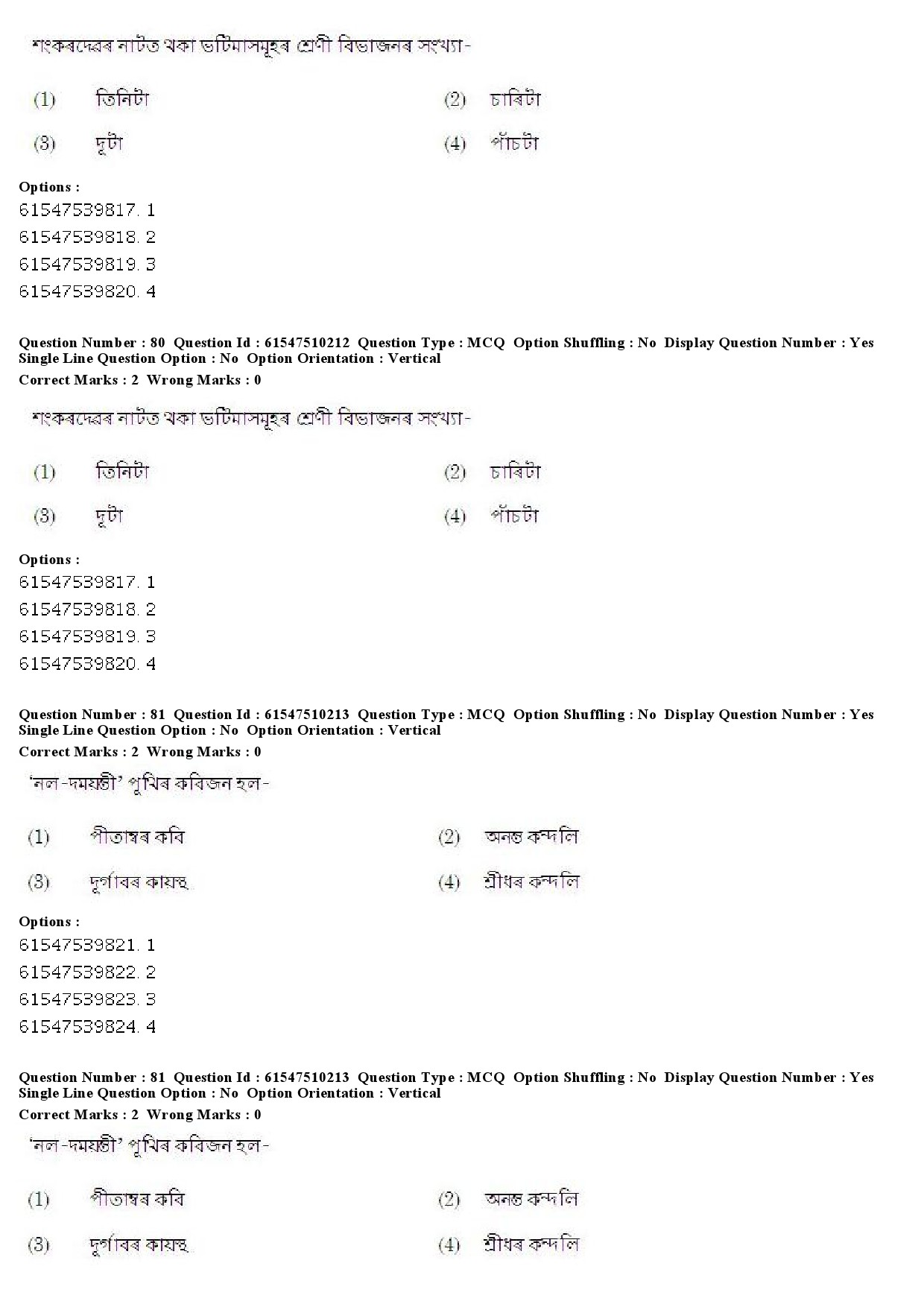 UGC NET Assamese Question Paper December 2019 61