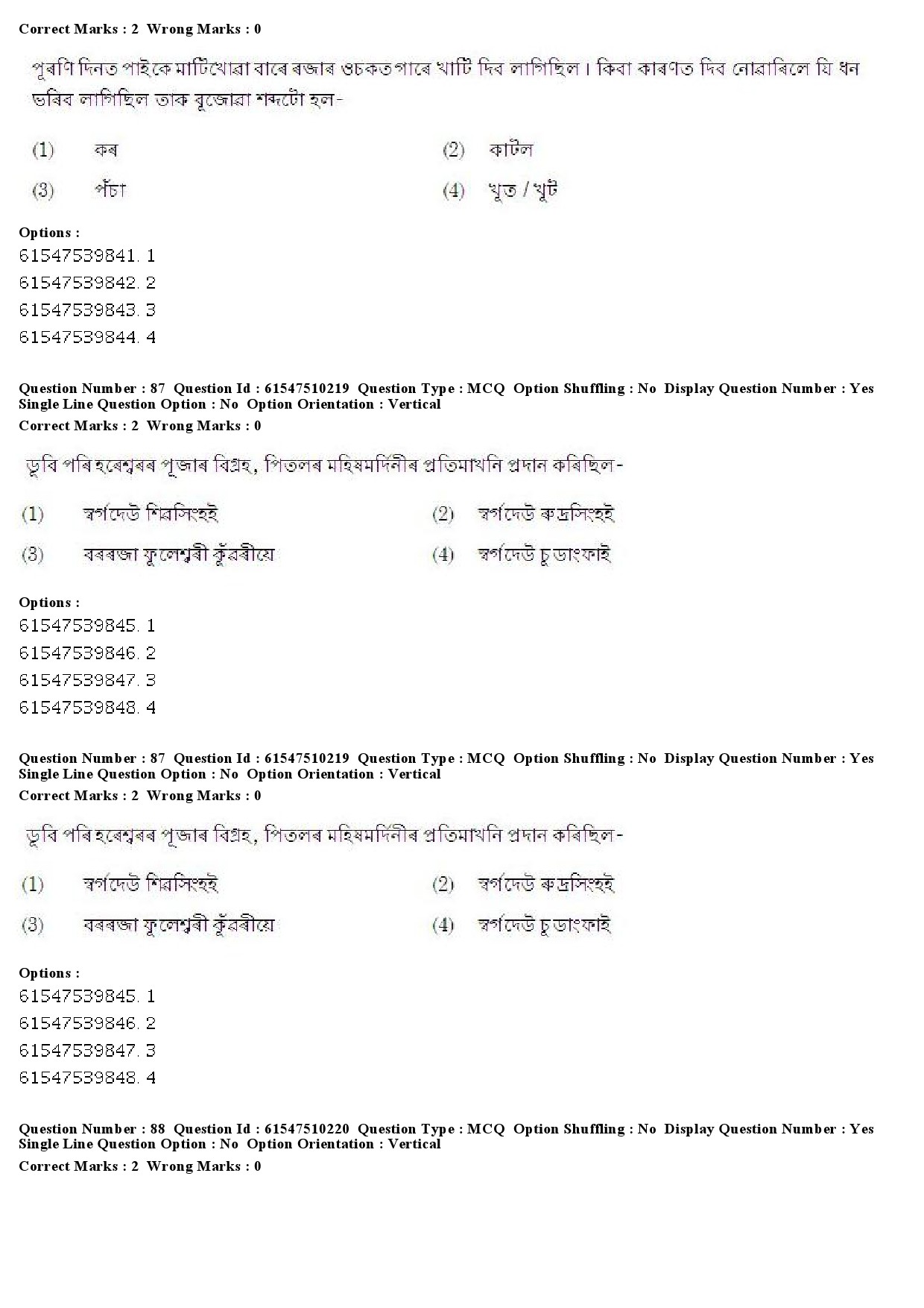 UGC NET Assamese Question Paper December 2019 65