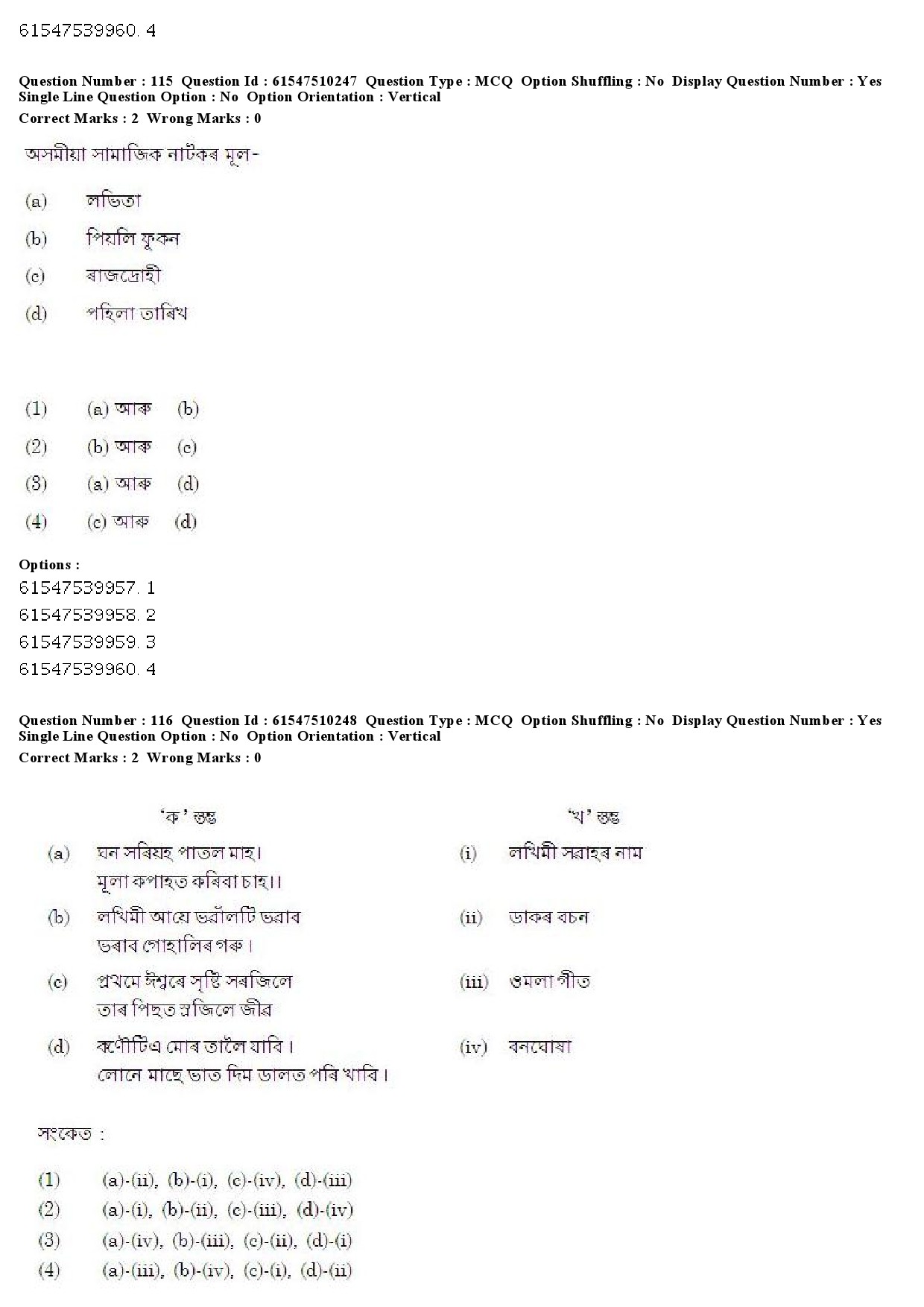 UGC NET Assamese Question Paper December 2019 99