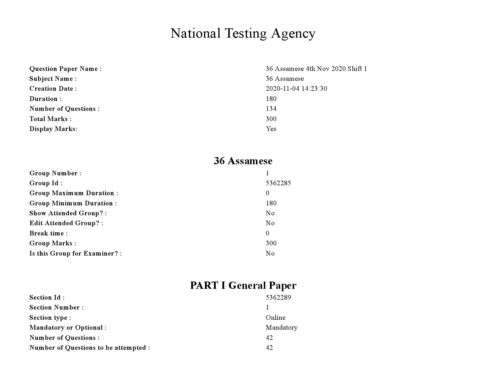 UGC NET Assamese Question Paper September 2020 1