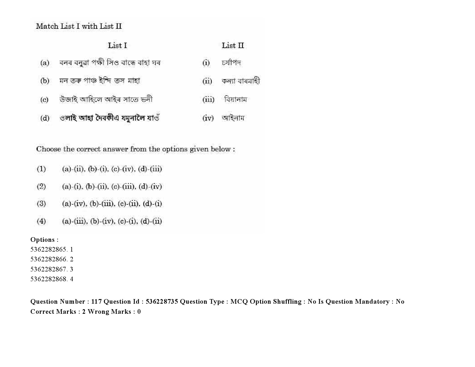 UGC NET Assamese Question Paper September 2020 161