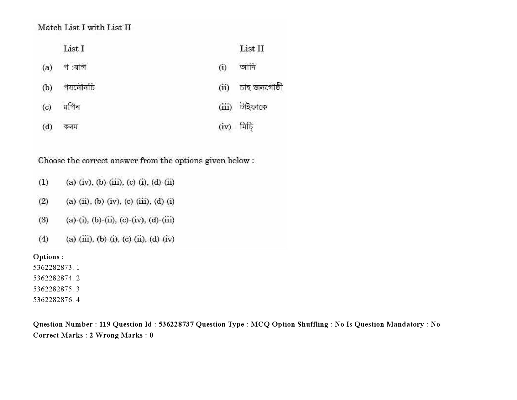 UGC NET Assamese Question Paper September 2020 165