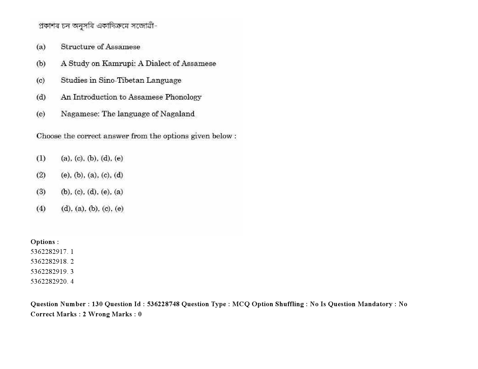 UGC NET Assamese Question Paper September 2020 187