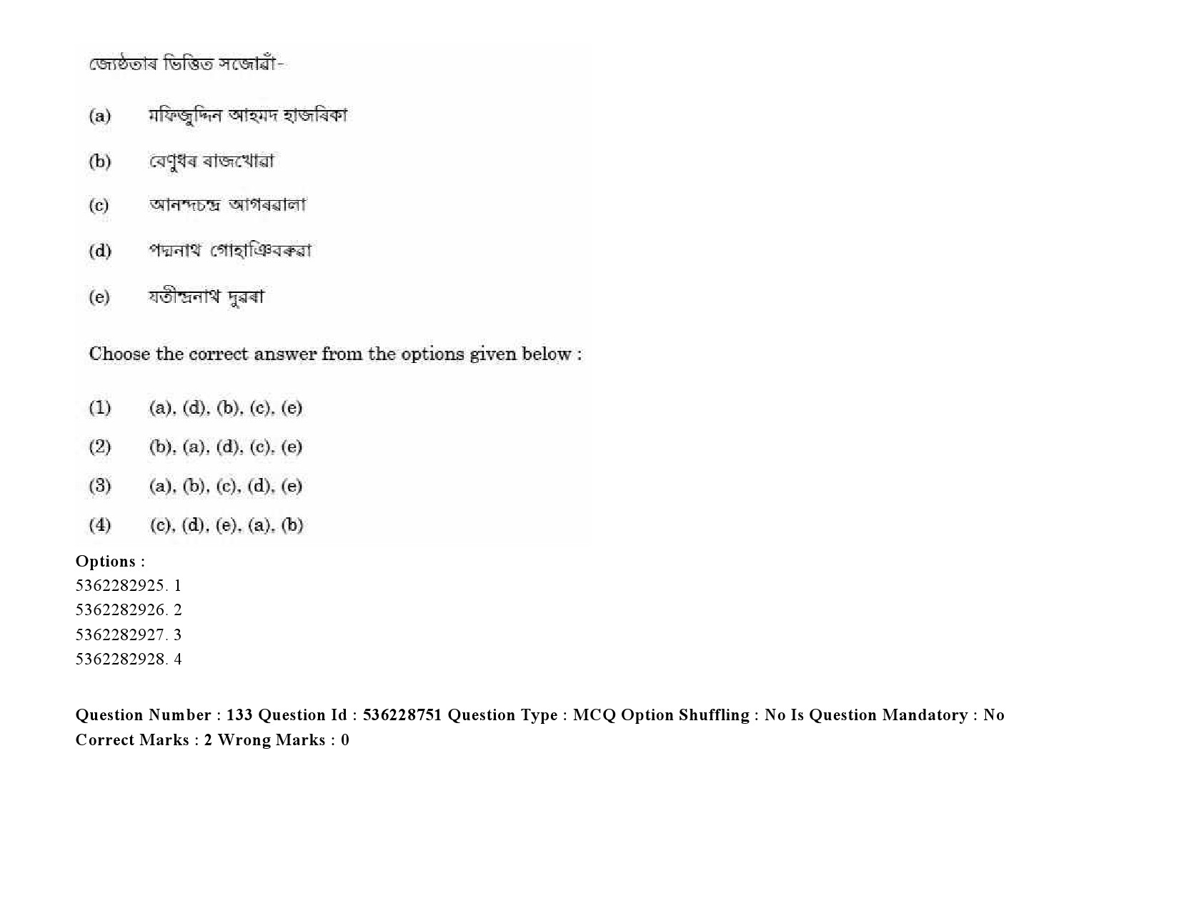 UGC NET Assamese Question Paper September 2020 192