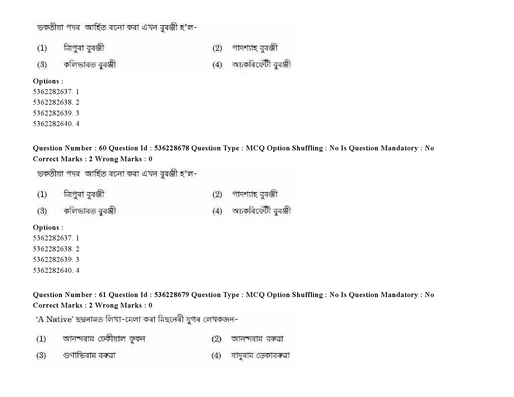 UGC NET Assamese Question Paper September 2020 80