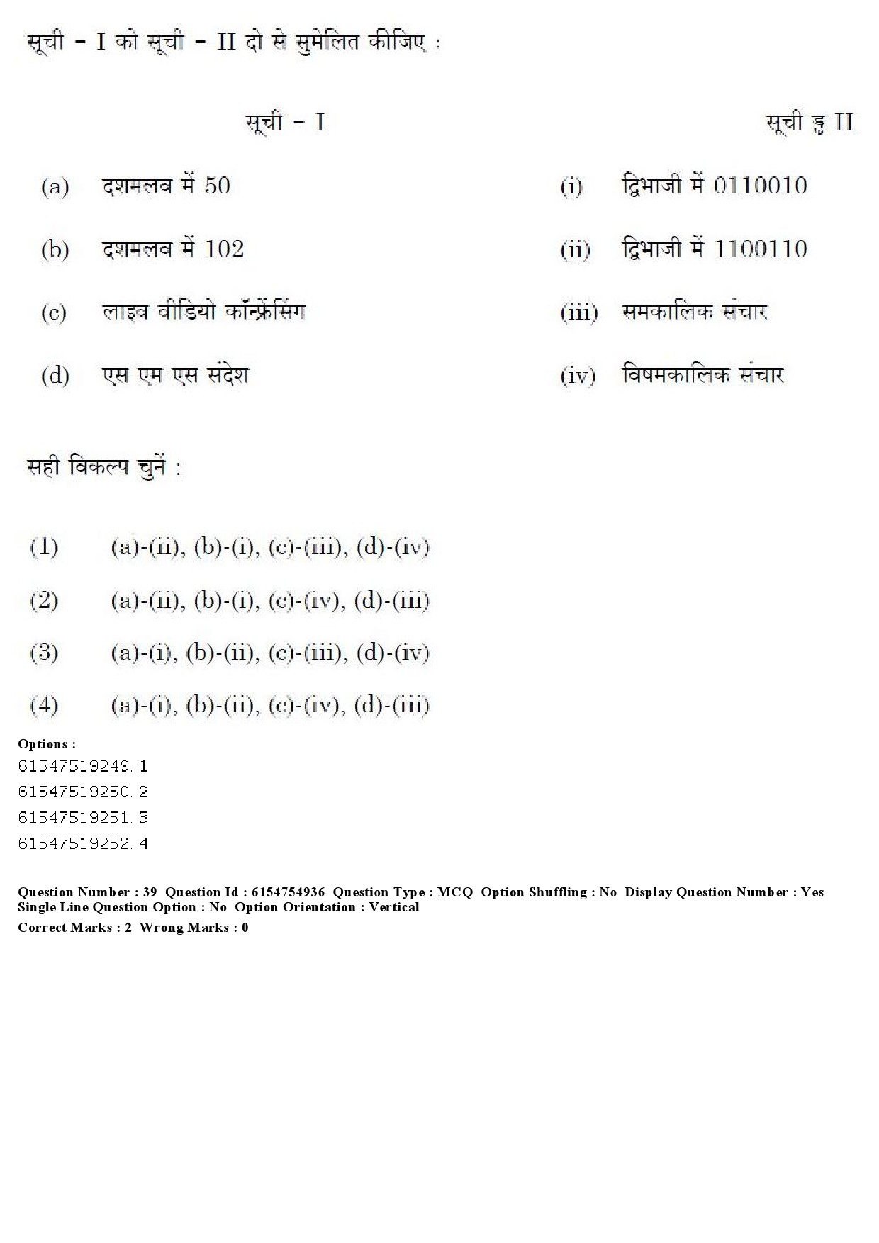 UGC NET Bengali Question Paper December 2019 38