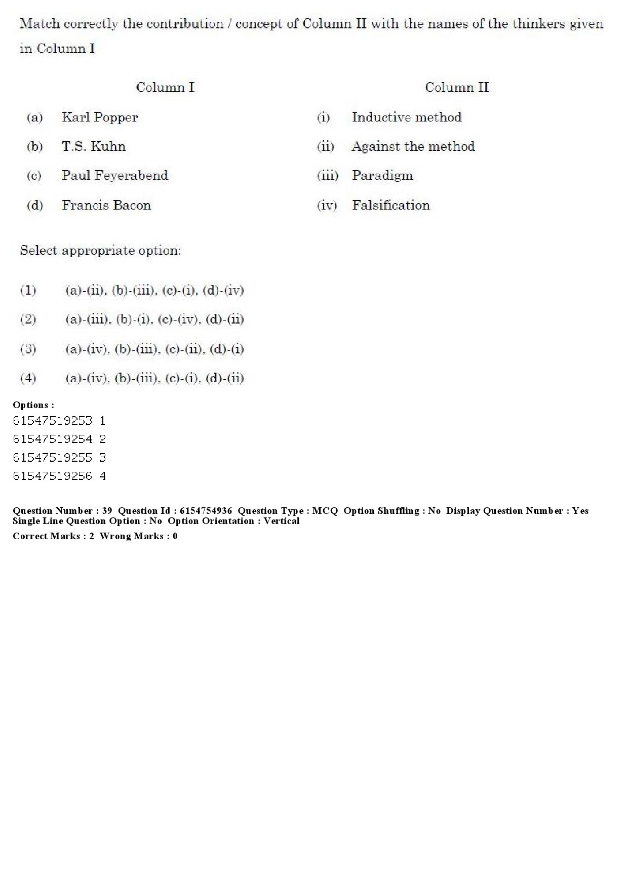 UGC NET Bengali Question Paper December 2019 39