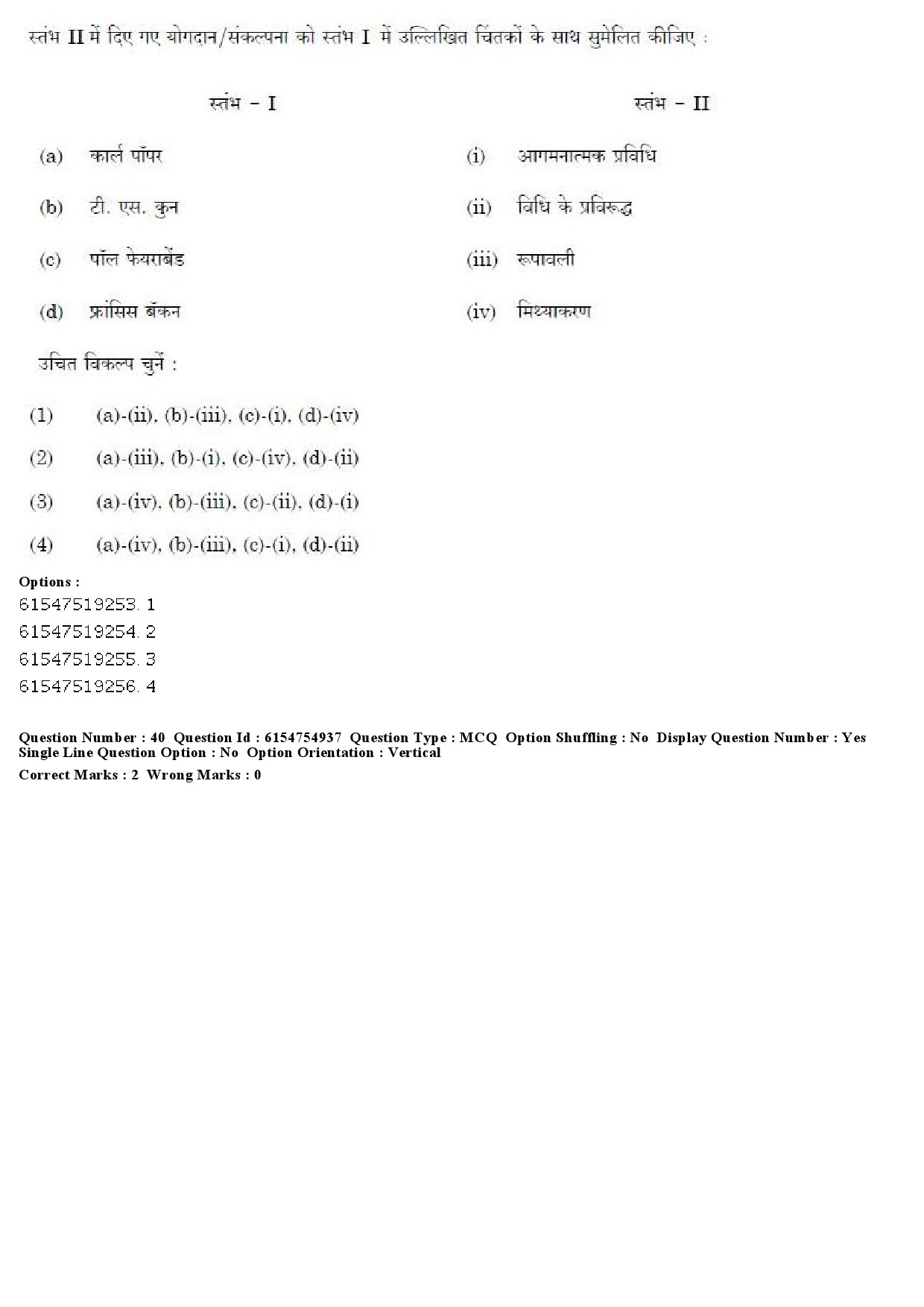 UGC NET Bengali Question Paper December 2019 40