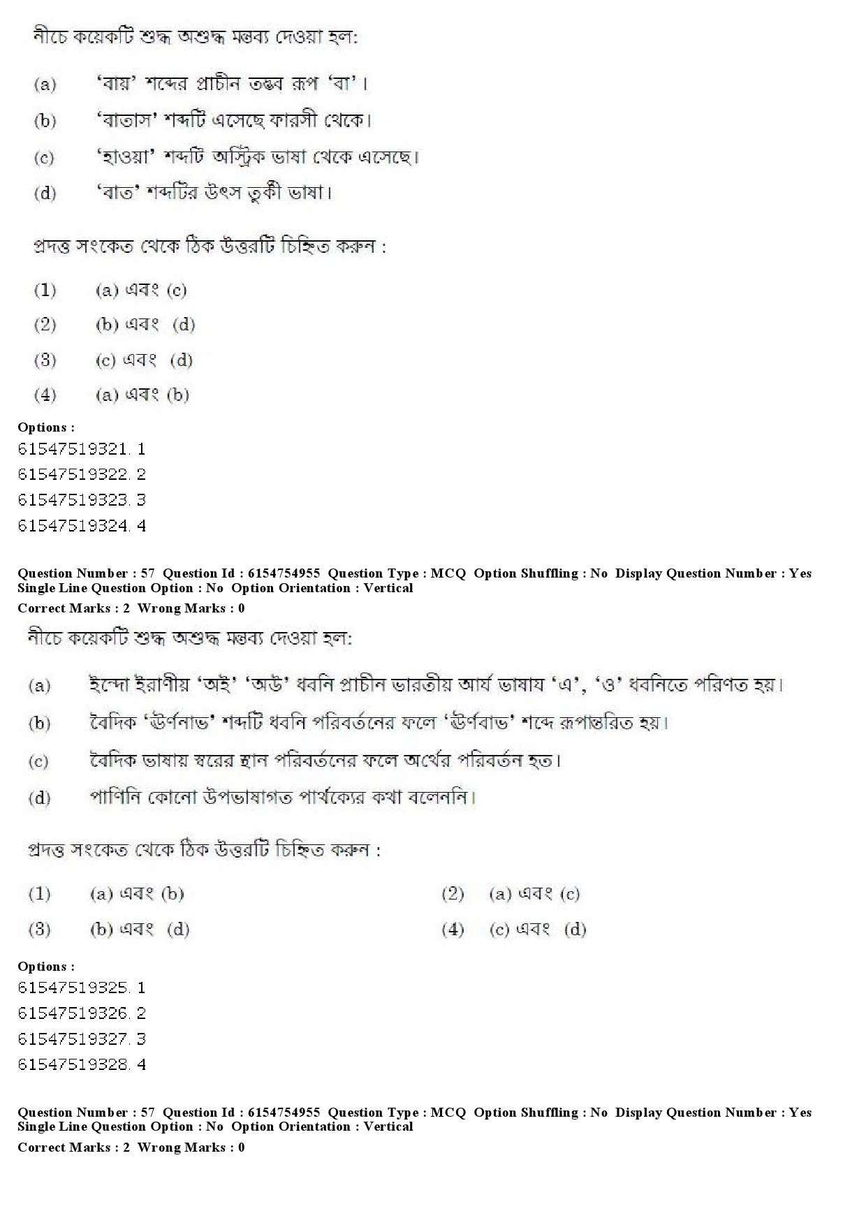 UGC NET Bengali Question Paper December 2019 59