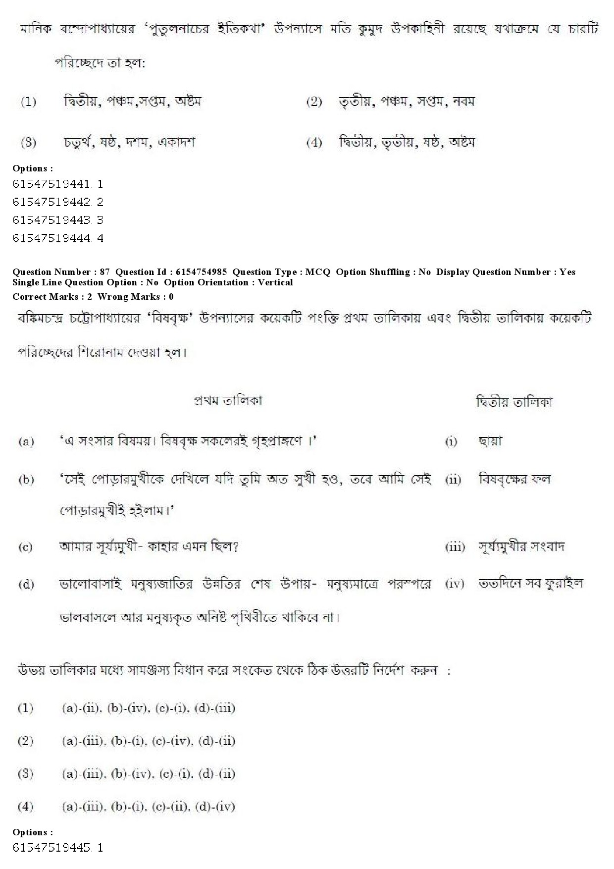 UGC NET Bengali Question Paper December 2019 88