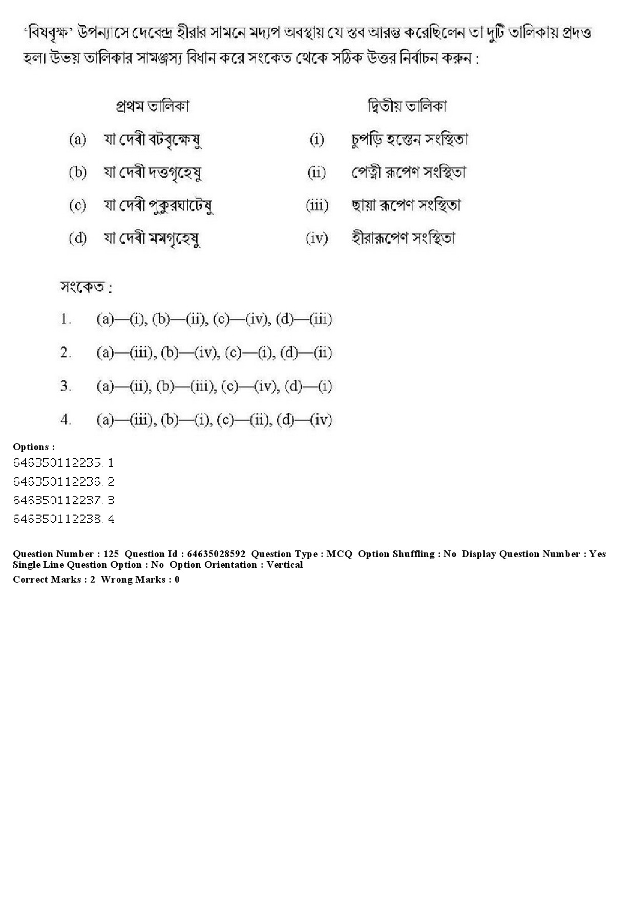 UGC NET Bengali Question Paper June 2019 156