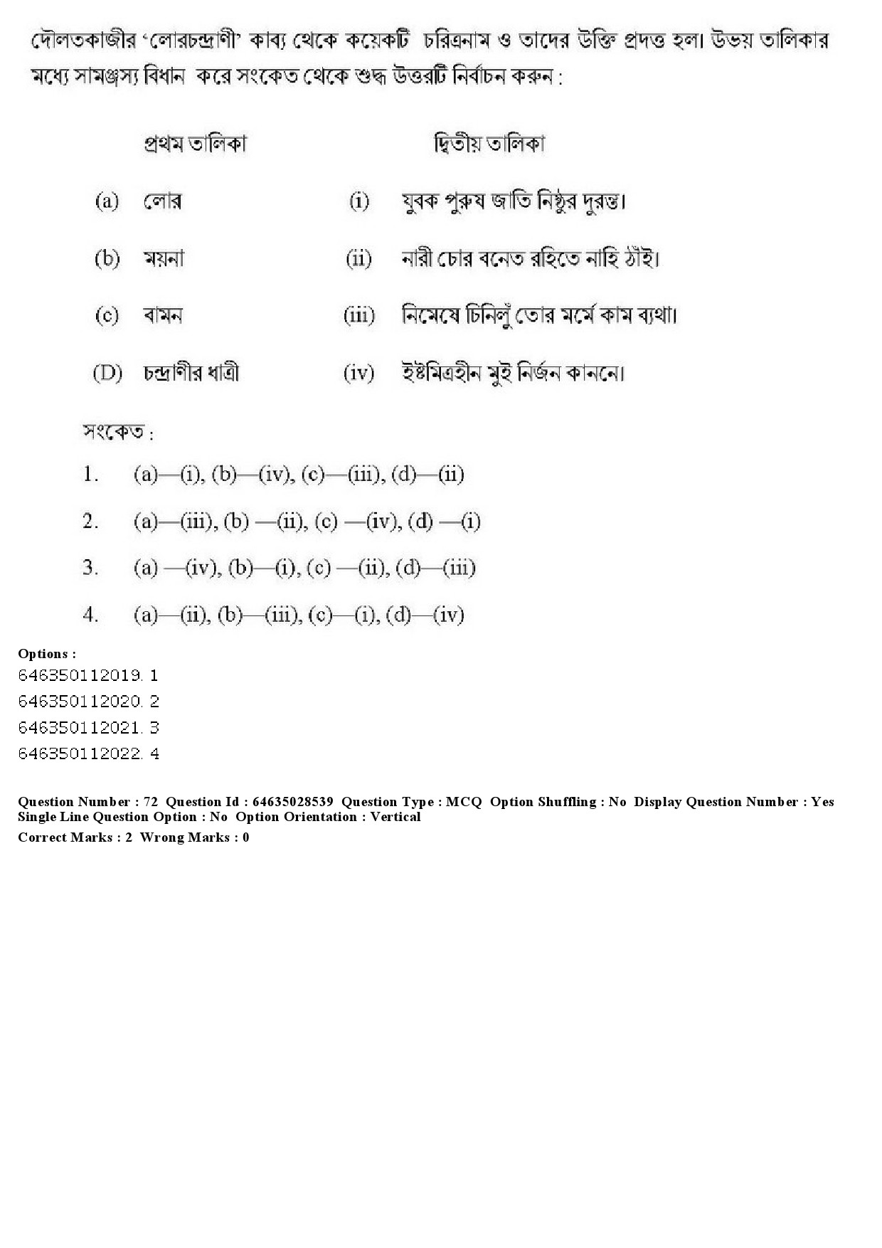 UGC NET Bengali Question Paper June 2019 73