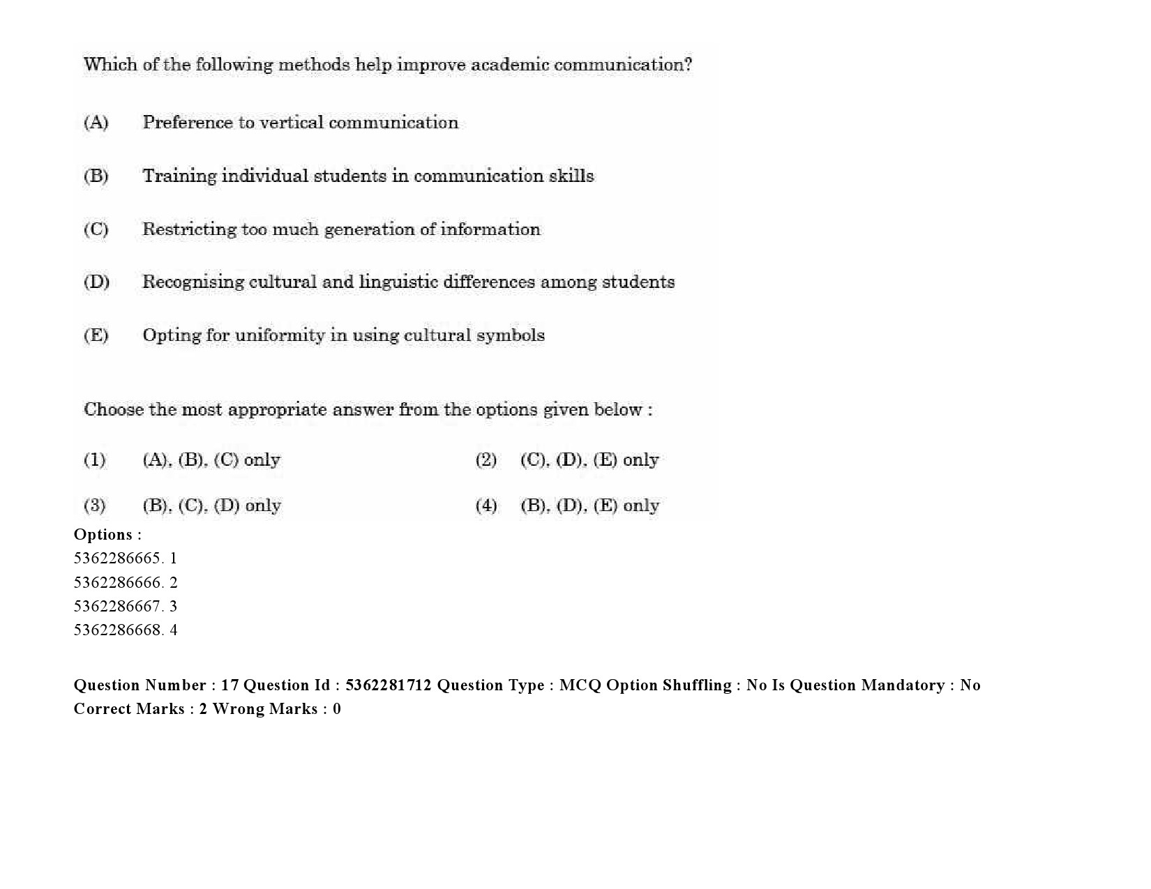 UGC NET Bengali Question Paper September 2020 23