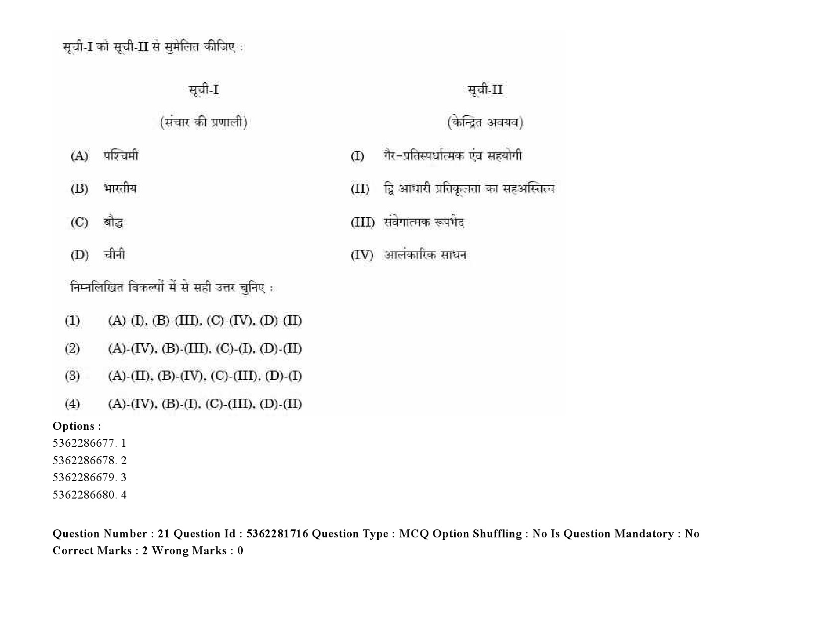 UGC NET Bengali Question Paper September 2020 30