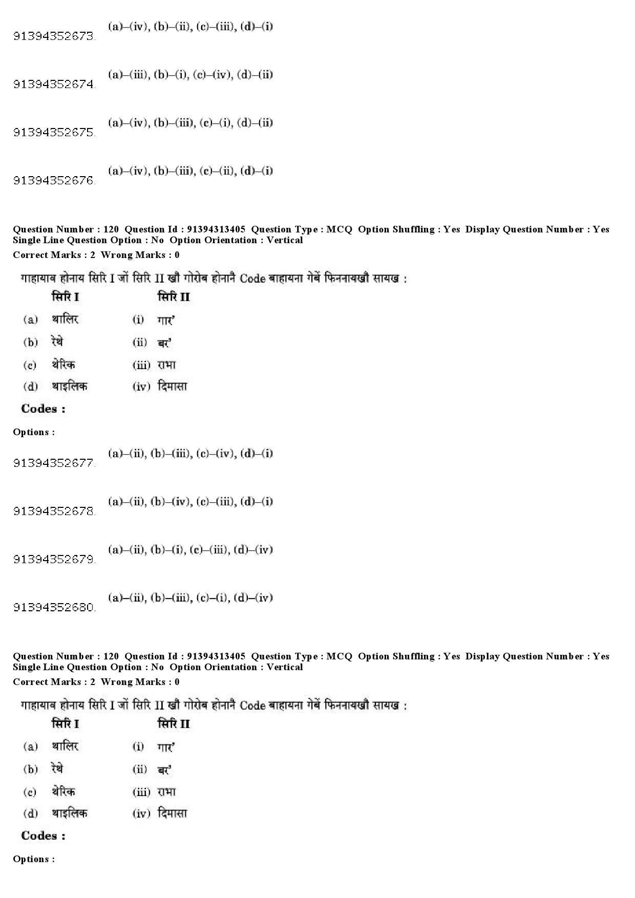 UGC NET Bodo Question Paper December 2018 110