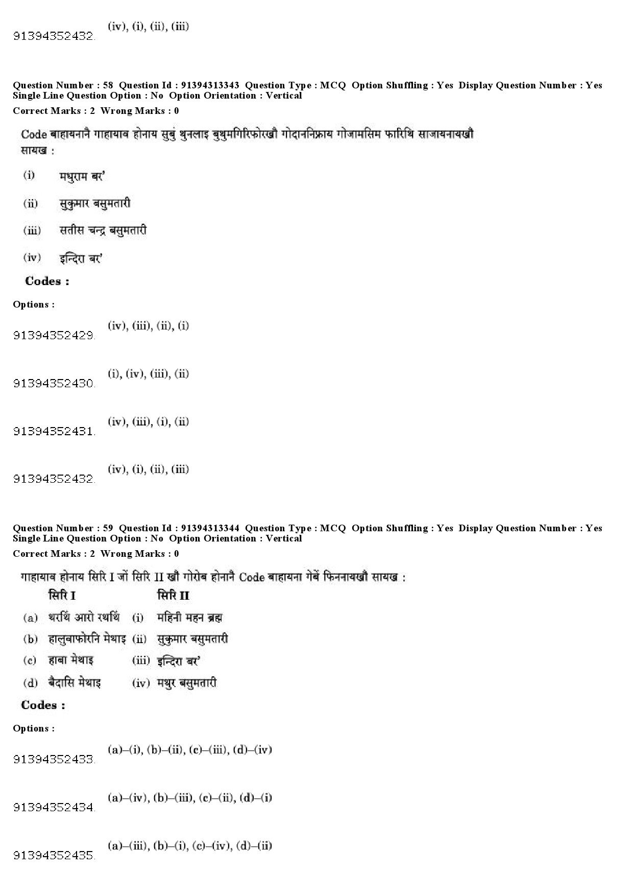 UGC NET Bodo Question Paper December 2018 54