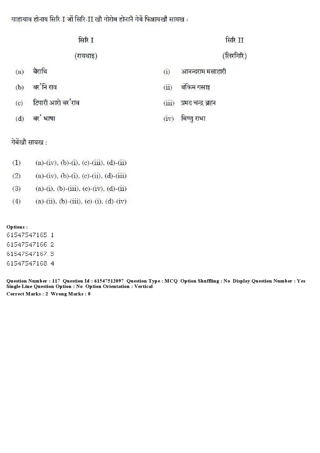 UGC NET Bodo Question Paper December 2019 107