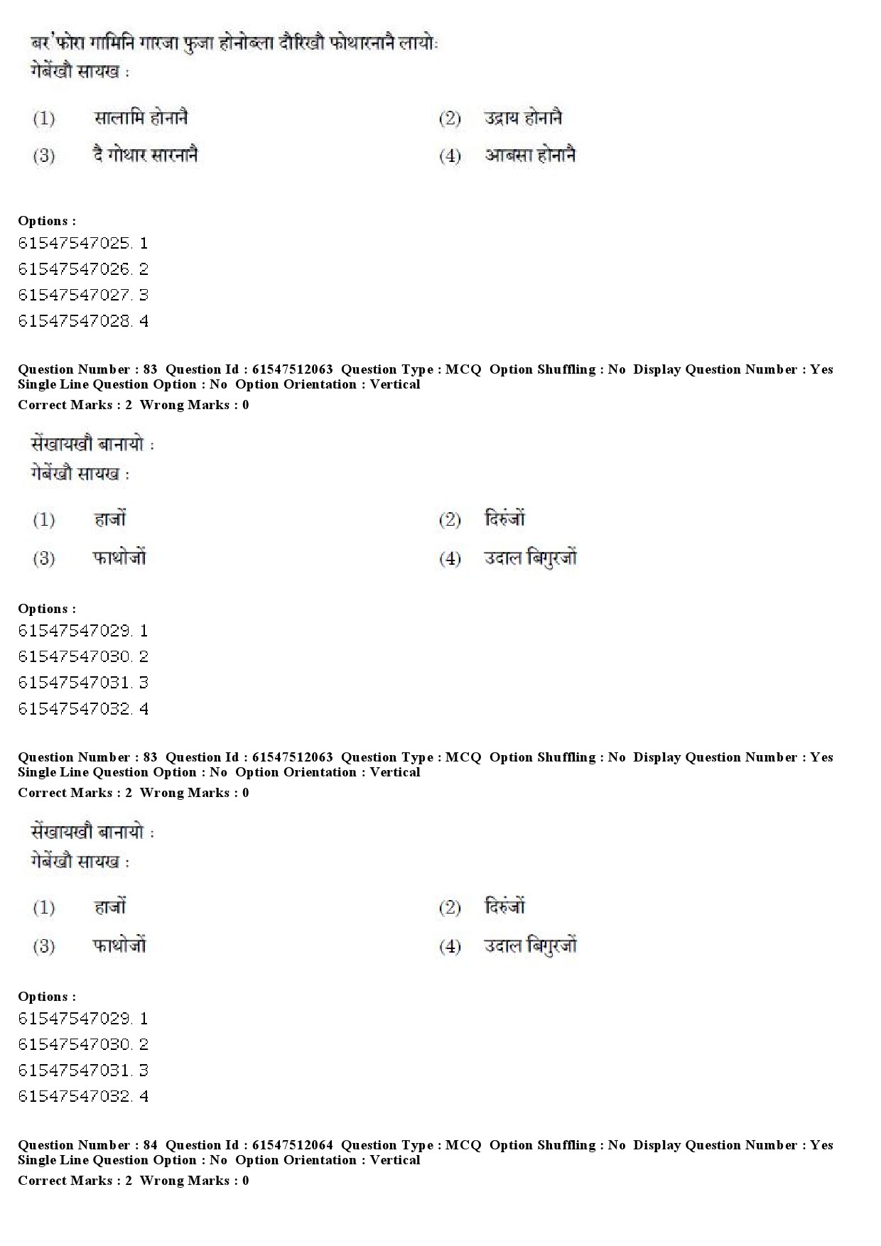 UGC NET Bodo Question Paper December 2019 75