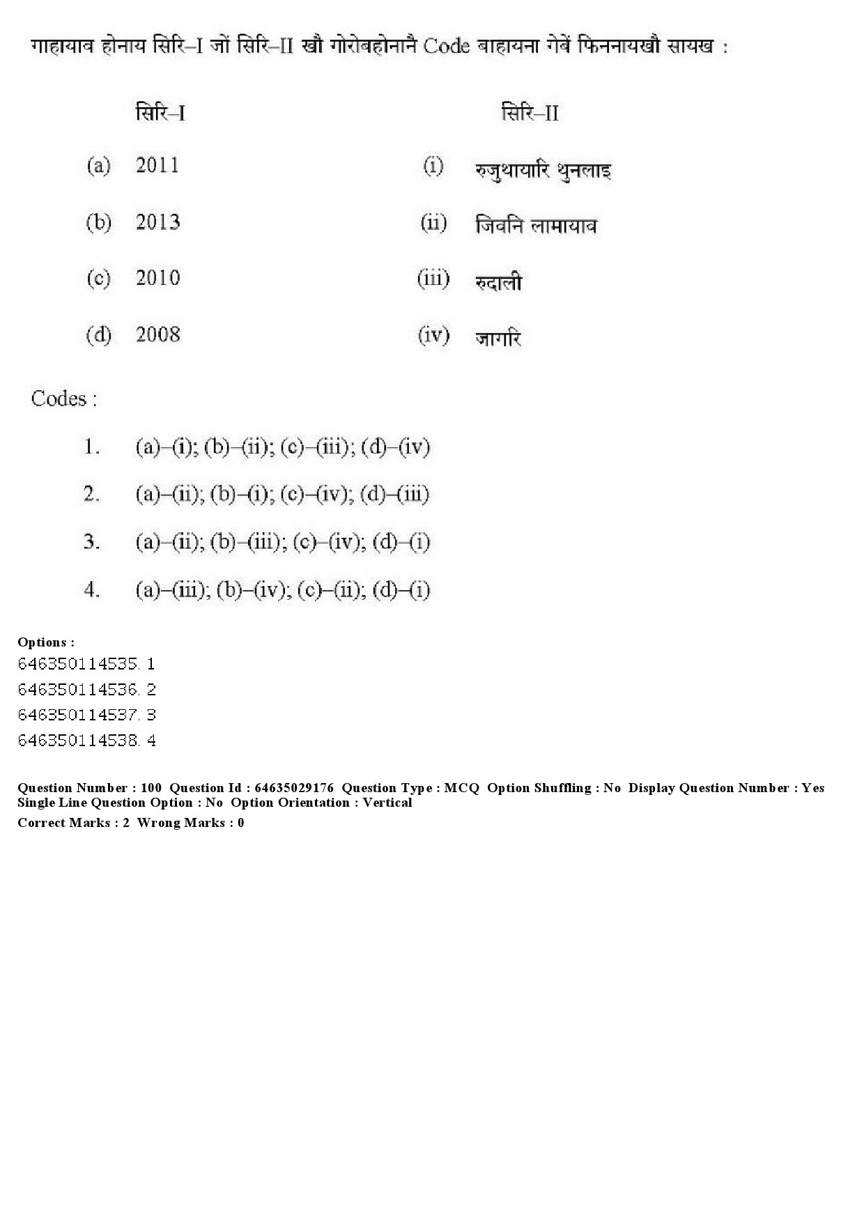 UGC NET Bodo Question Paper June 2019 113