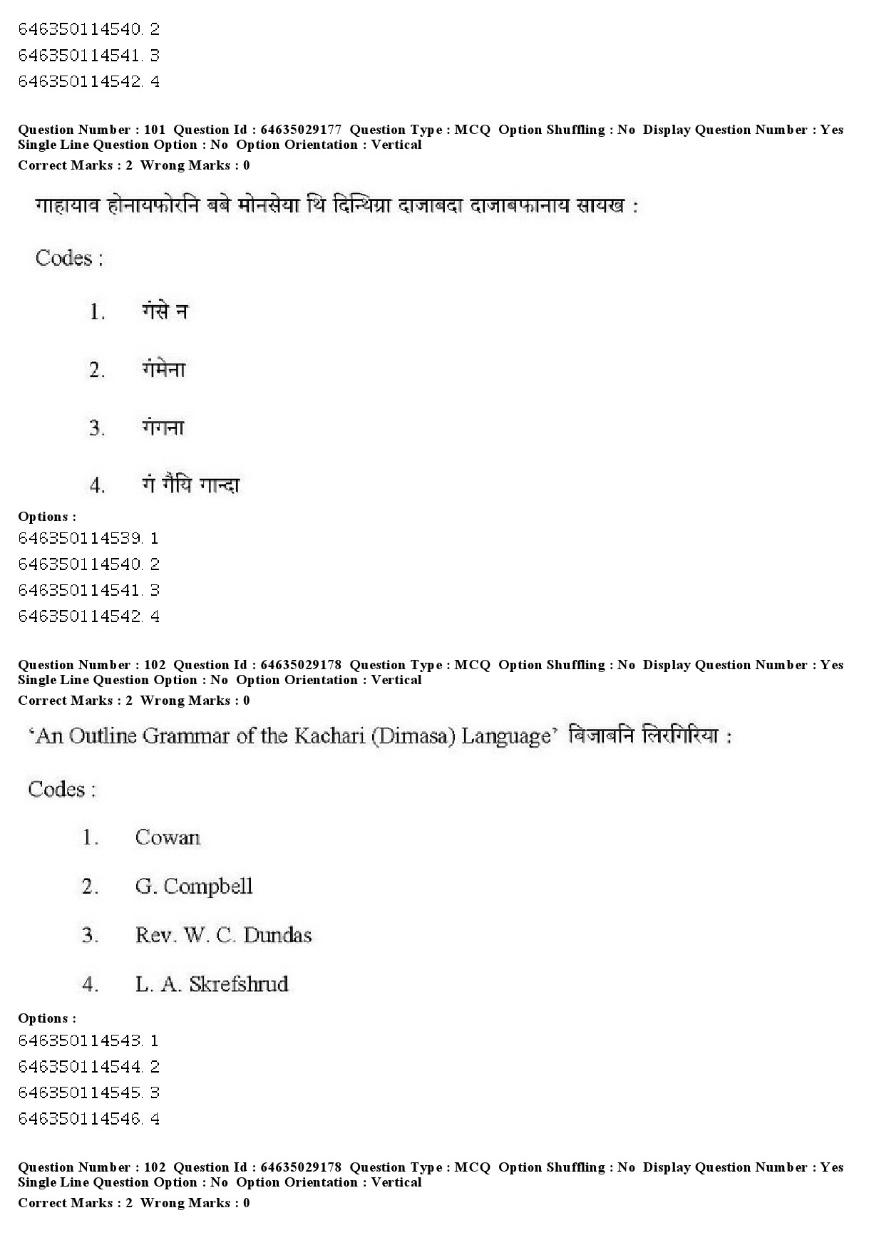 UGC NET Bodo Question Paper June 2019 115