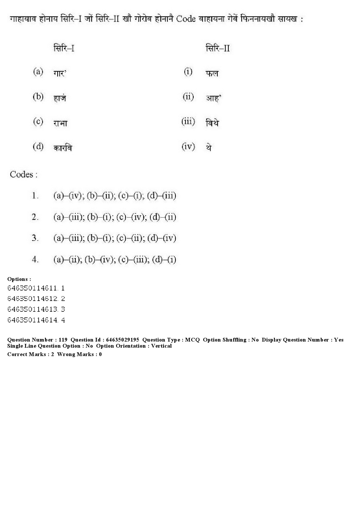 UGC NET Bodo Question Paper June 2019 141