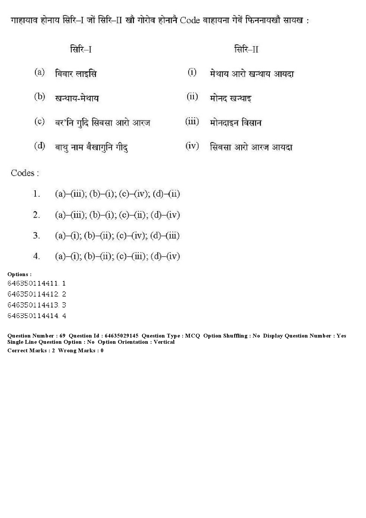 UGC NET Bodo Question Paper June 2019 65