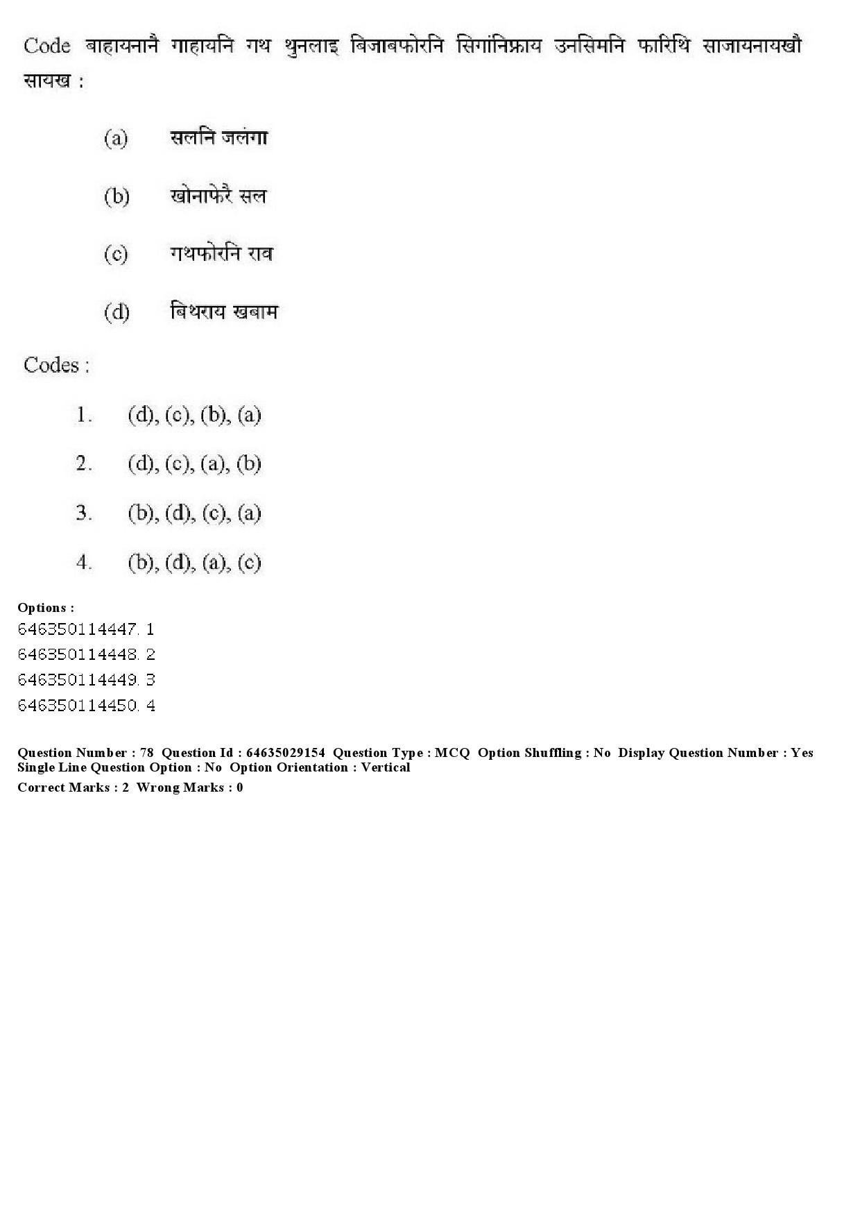 UGC NET Bodo Question Paper June 2019 79