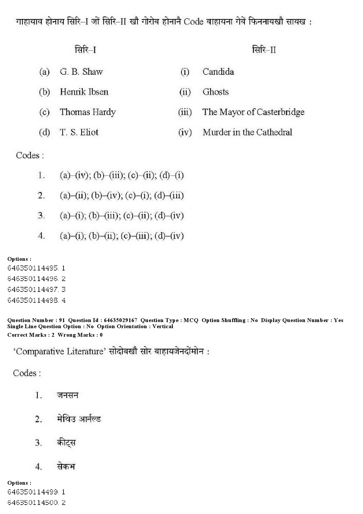 UGC NET Bodo Question Paper June 2019 99