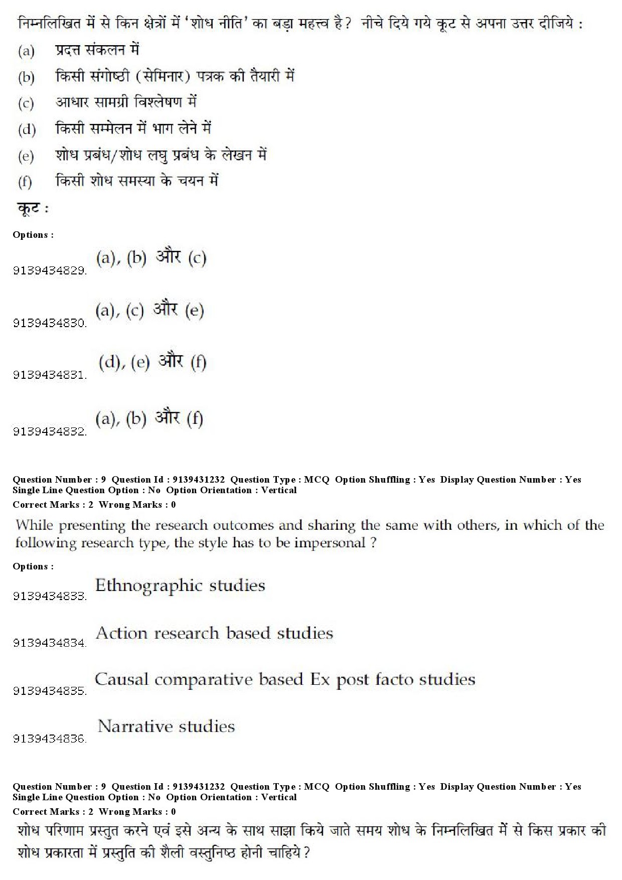 UGC NET Buddhist Jaina Gandhian and Peace Studies Question Paper December 2018 10