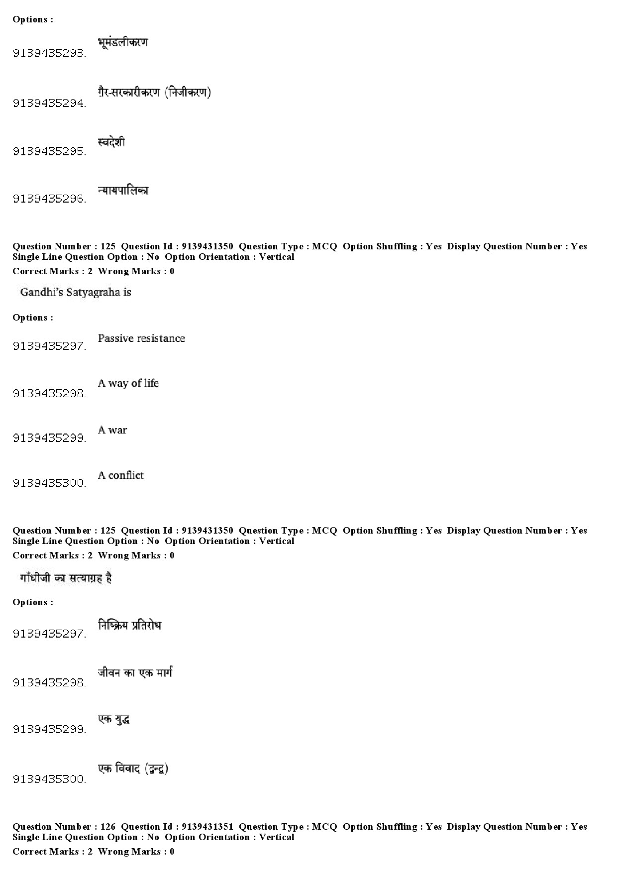 UGC NET Buddhist Jaina Gandhian and Peace Studies Question Paper December 2018 101