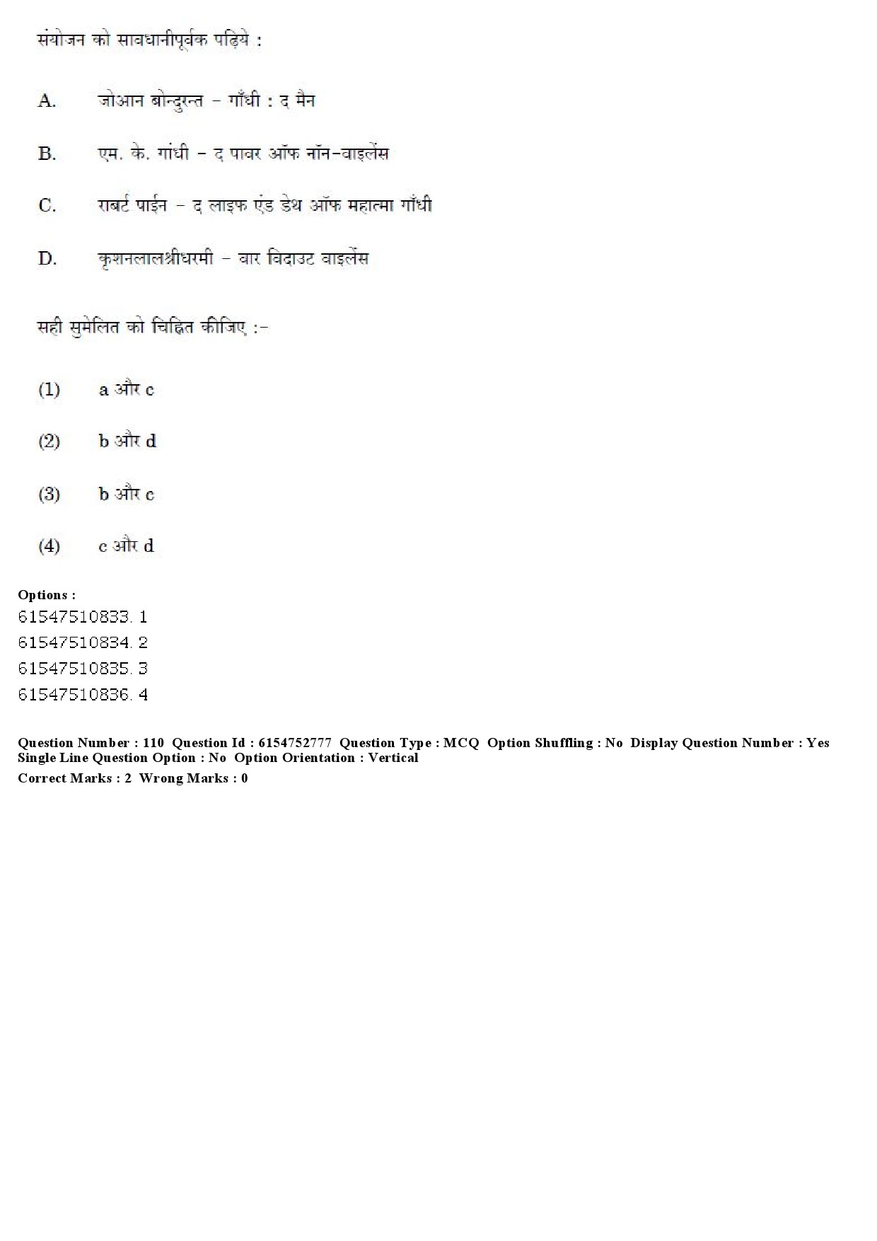 UGC NET Buddhist Jaina Gandhian and Peace Studies Question Paper December 2019 104