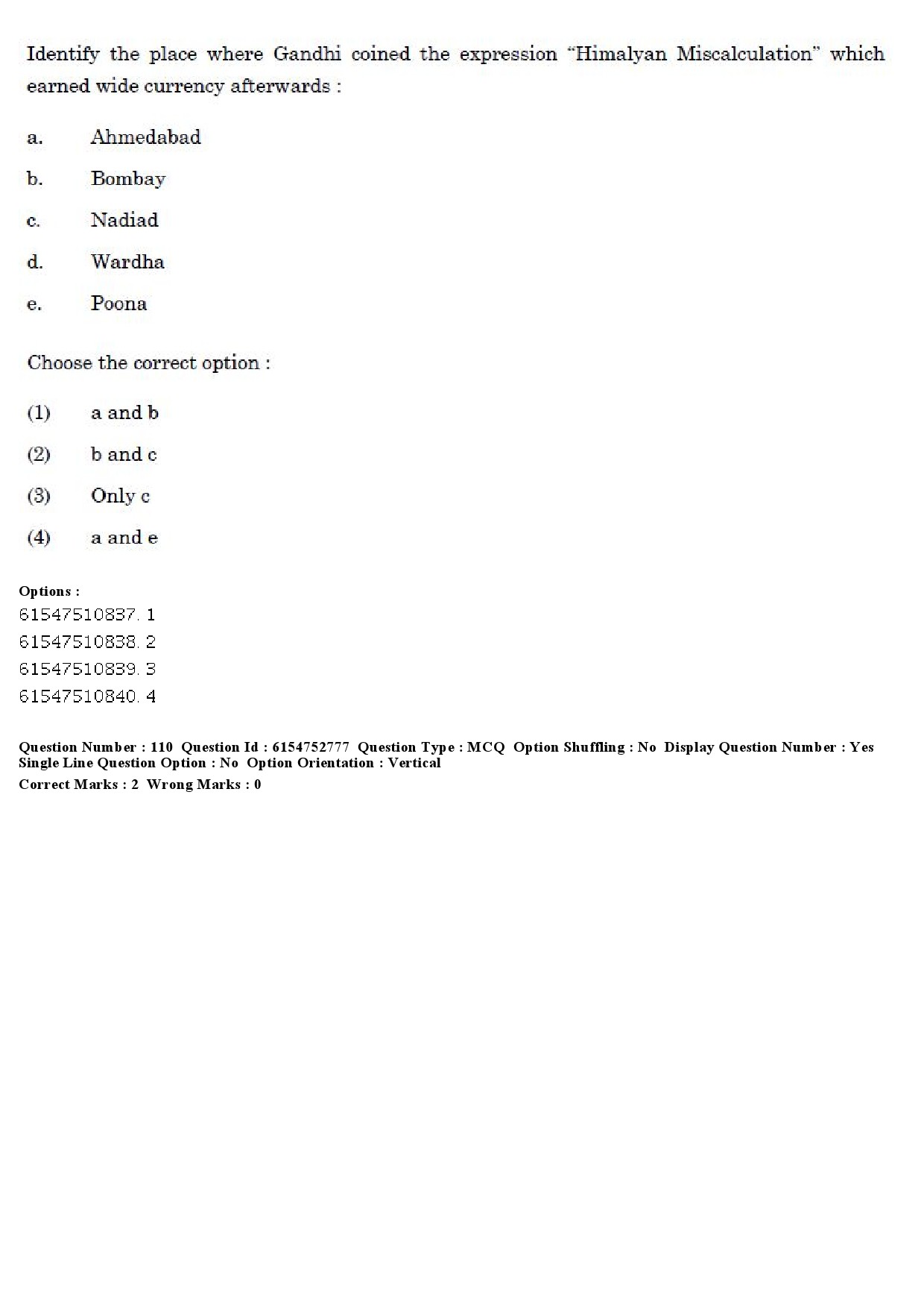 UGC NET Buddhist Jaina Gandhian and Peace Studies Question Paper December 2019 105