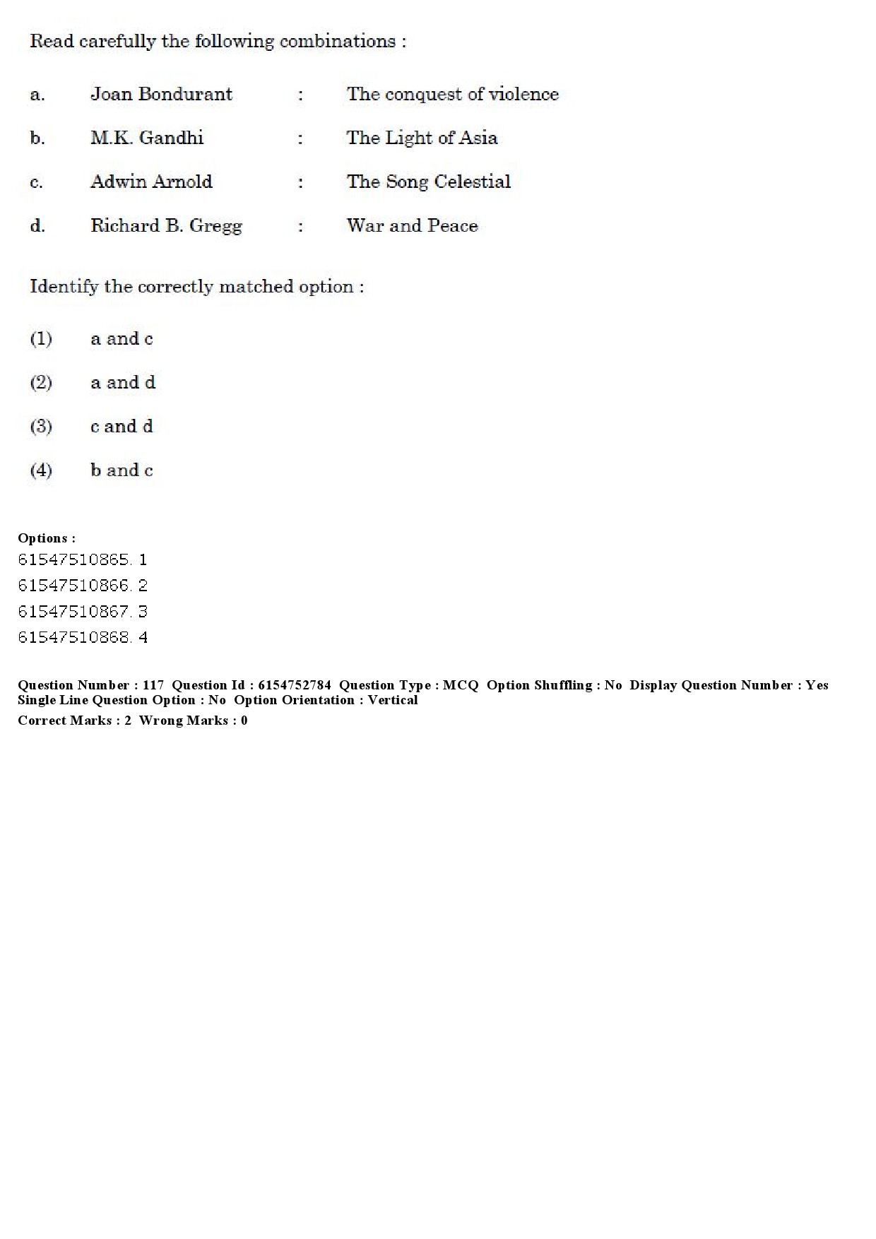 UGC NET Buddhist Jaina Gandhian and Peace Studies Question Paper December 2019 119