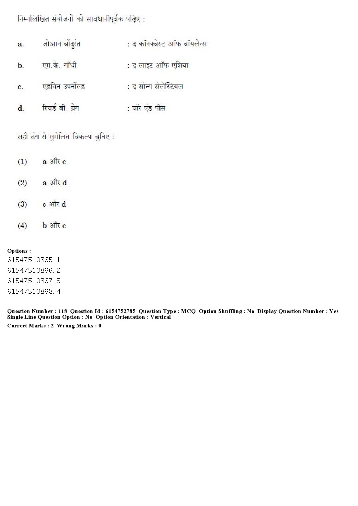 UGC NET Buddhist Jaina Gandhian and Peace Studies Question Paper December 2019 120