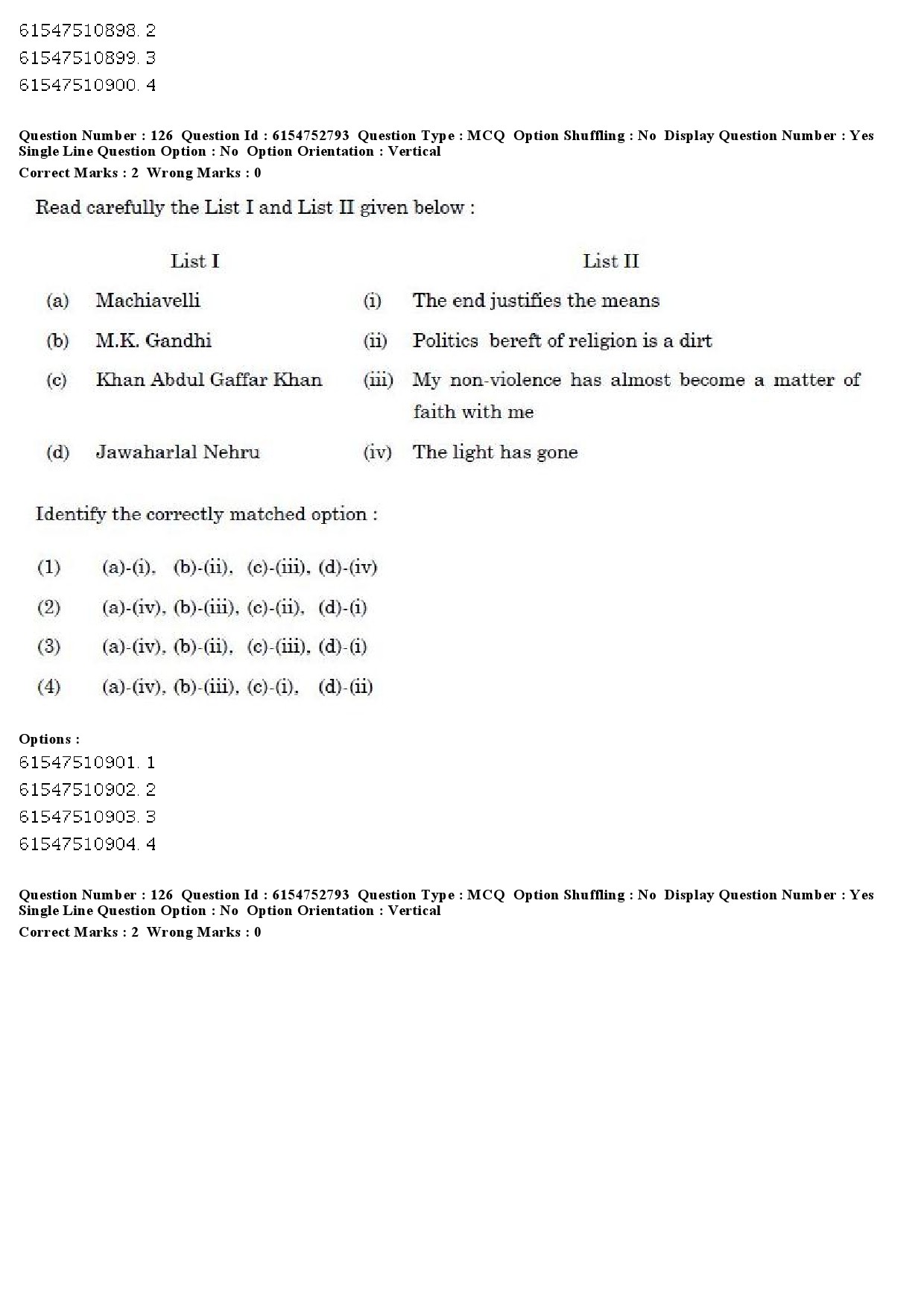 UGC NET Buddhist Jaina Gandhian and Peace Studies Question Paper December 2019 134