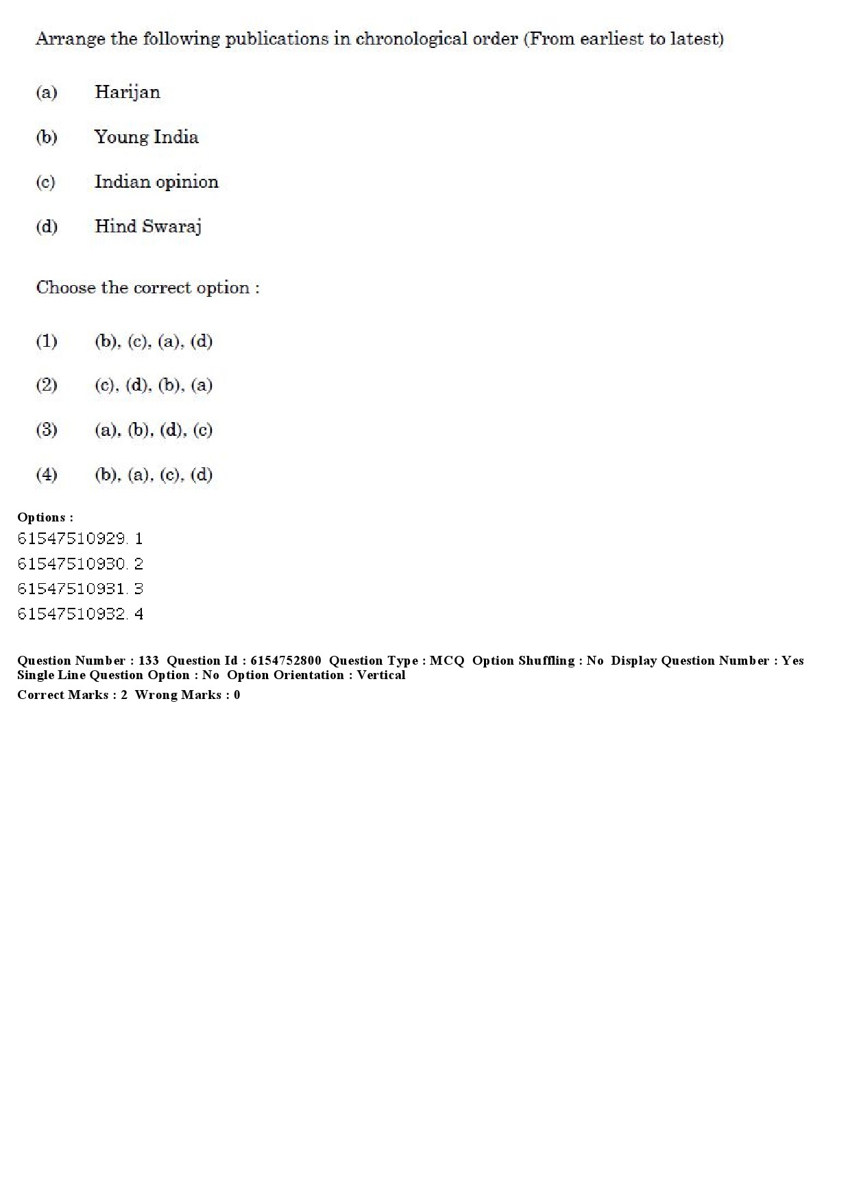 UGC NET Buddhist Jaina Gandhian and Peace Studies Question Paper December 2019 145