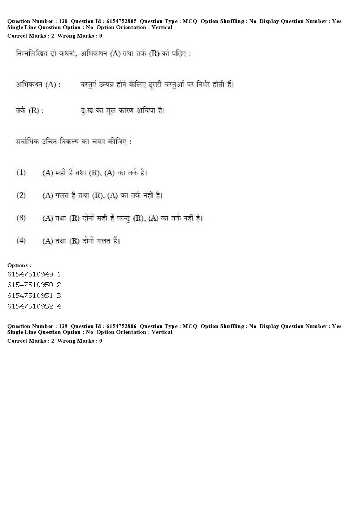 UGC NET Buddhist Jaina Gandhian and Peace Studies Question Paper December 2019 152