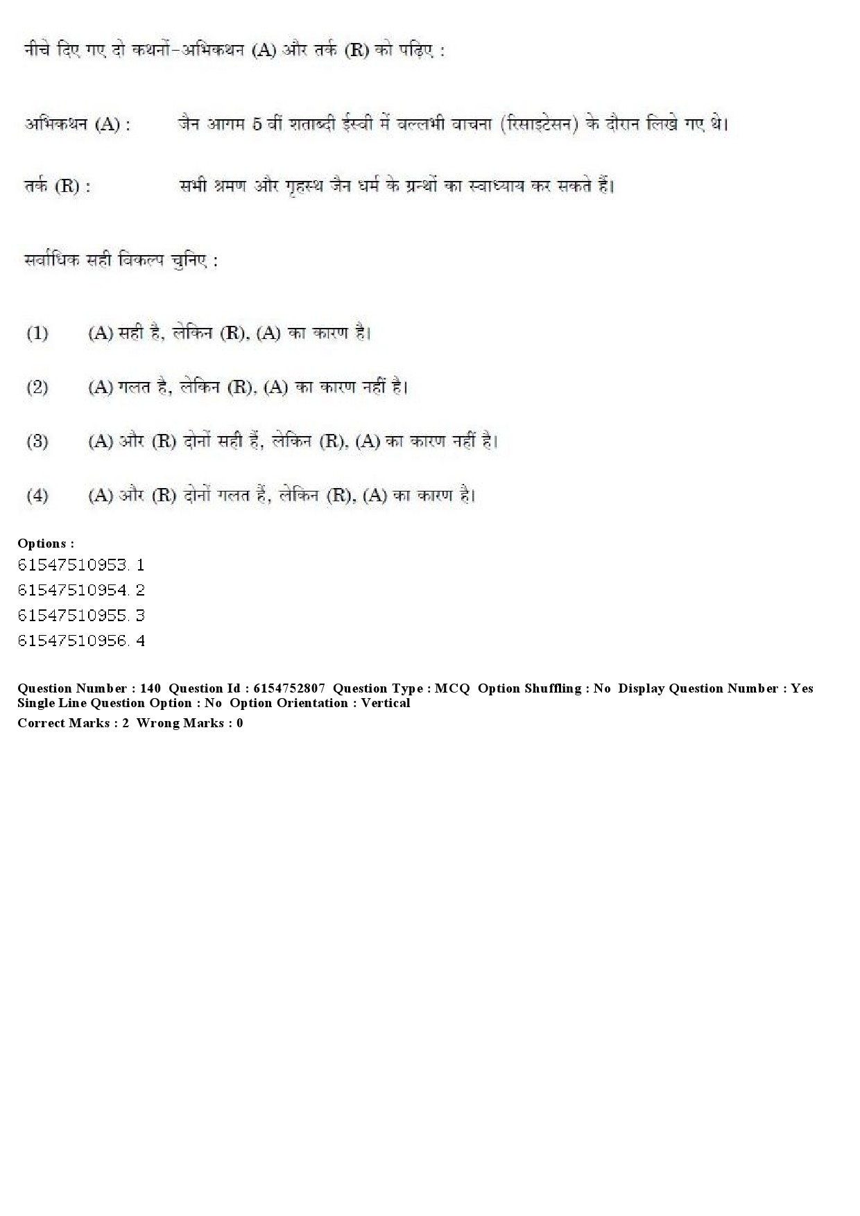 UGC NET Buddhist Jaina Gandhian and Peace Studies Question Paper December 2019 154