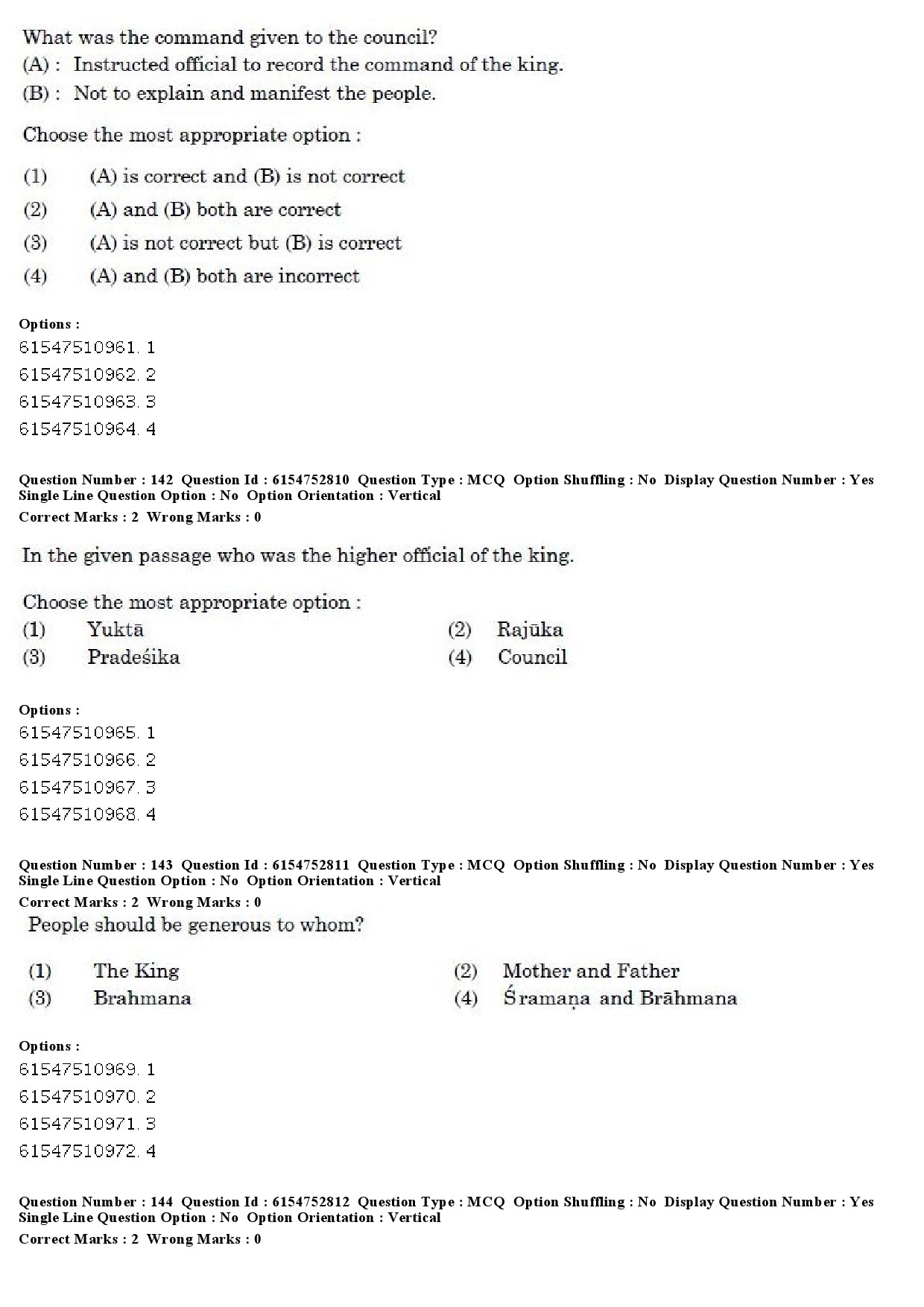 UGC NET Buddhist Jaina Gandhian and Peace Studies Question Paper December 2019 157