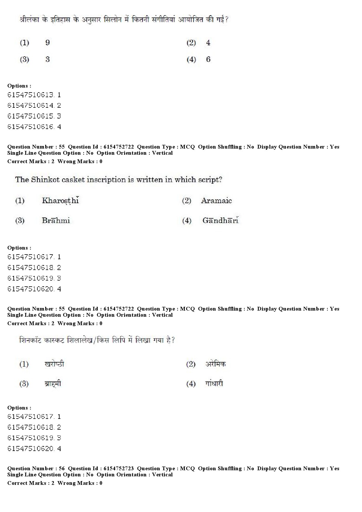 UGC NET Buddhist Jaina Gandhian and Peace Studies Question Paper December 2019 46