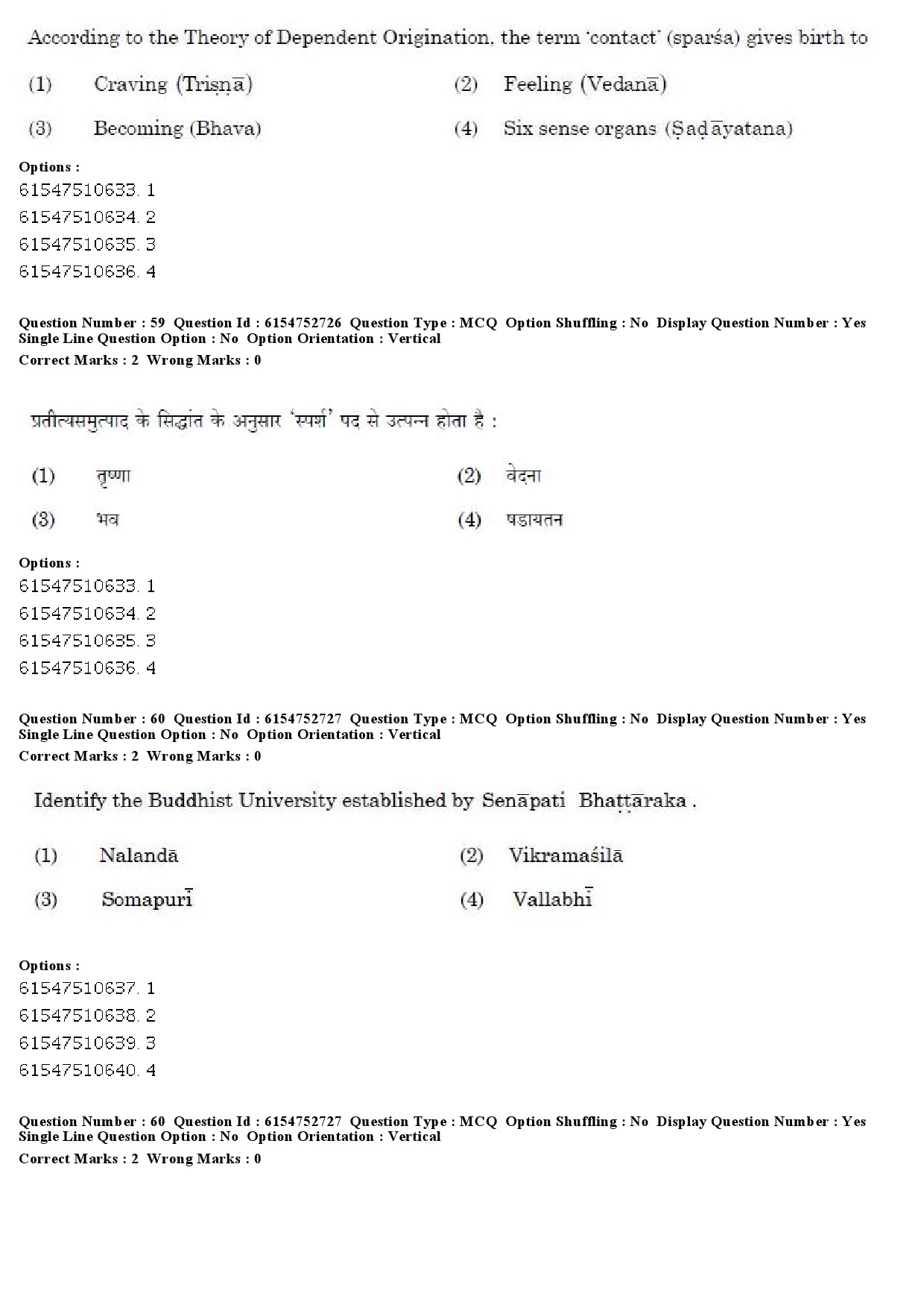 UGC NET Buddhist Jaina Gandhian and Peace Studies Question Paper December 2019 49