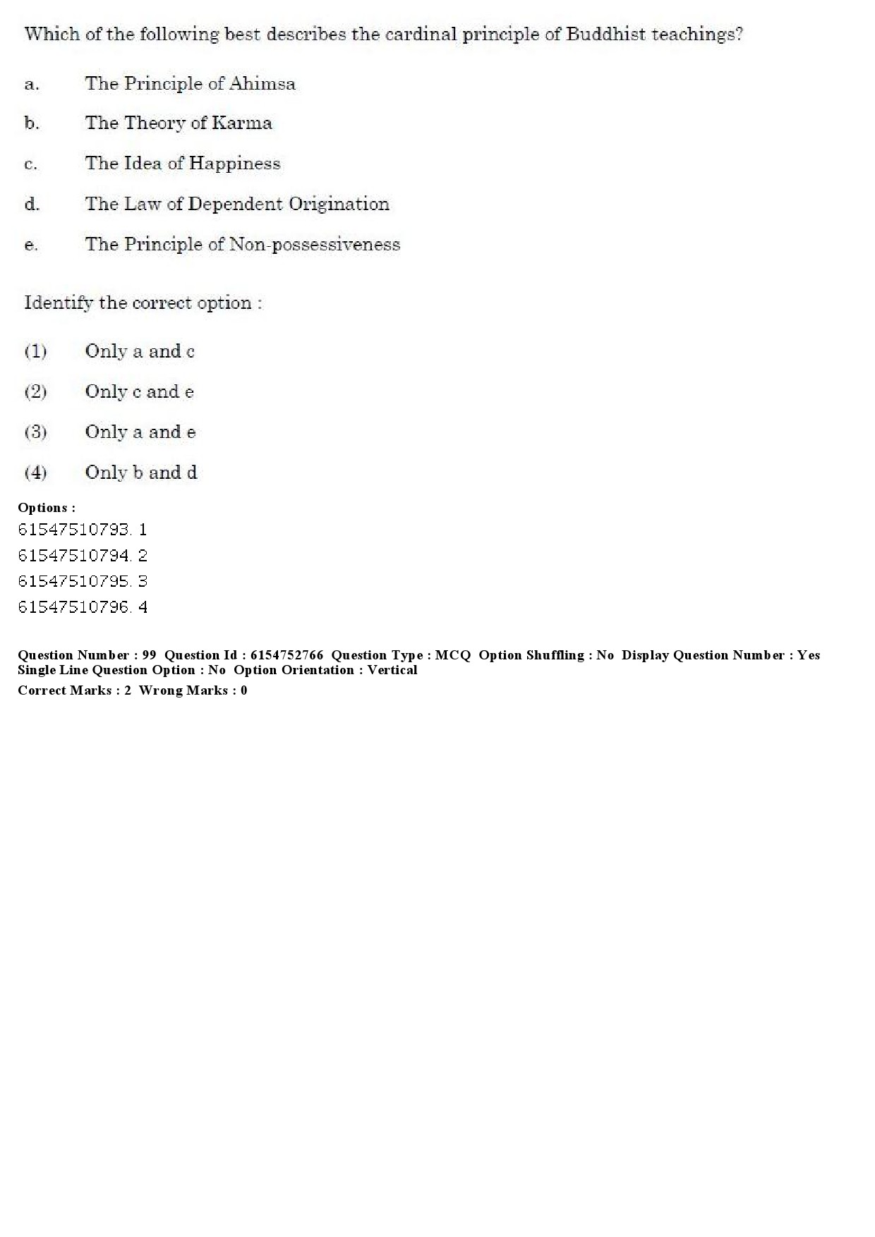 UGC NET Buddhist Jaina Gandhian and Peace Studies Question Paper December 2019 83