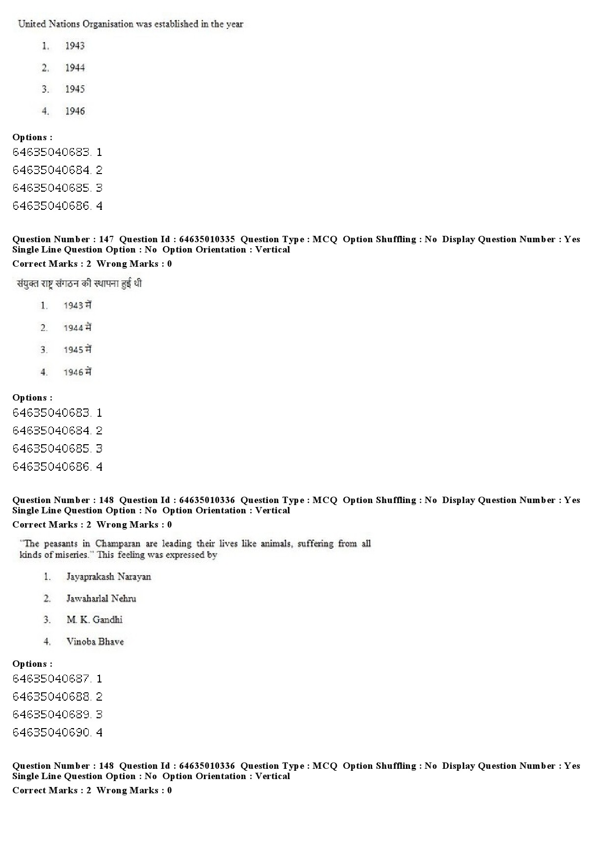 UGC NET Buddhist Jaina Gandhian and Peace Studies Question Paper June 2019 100