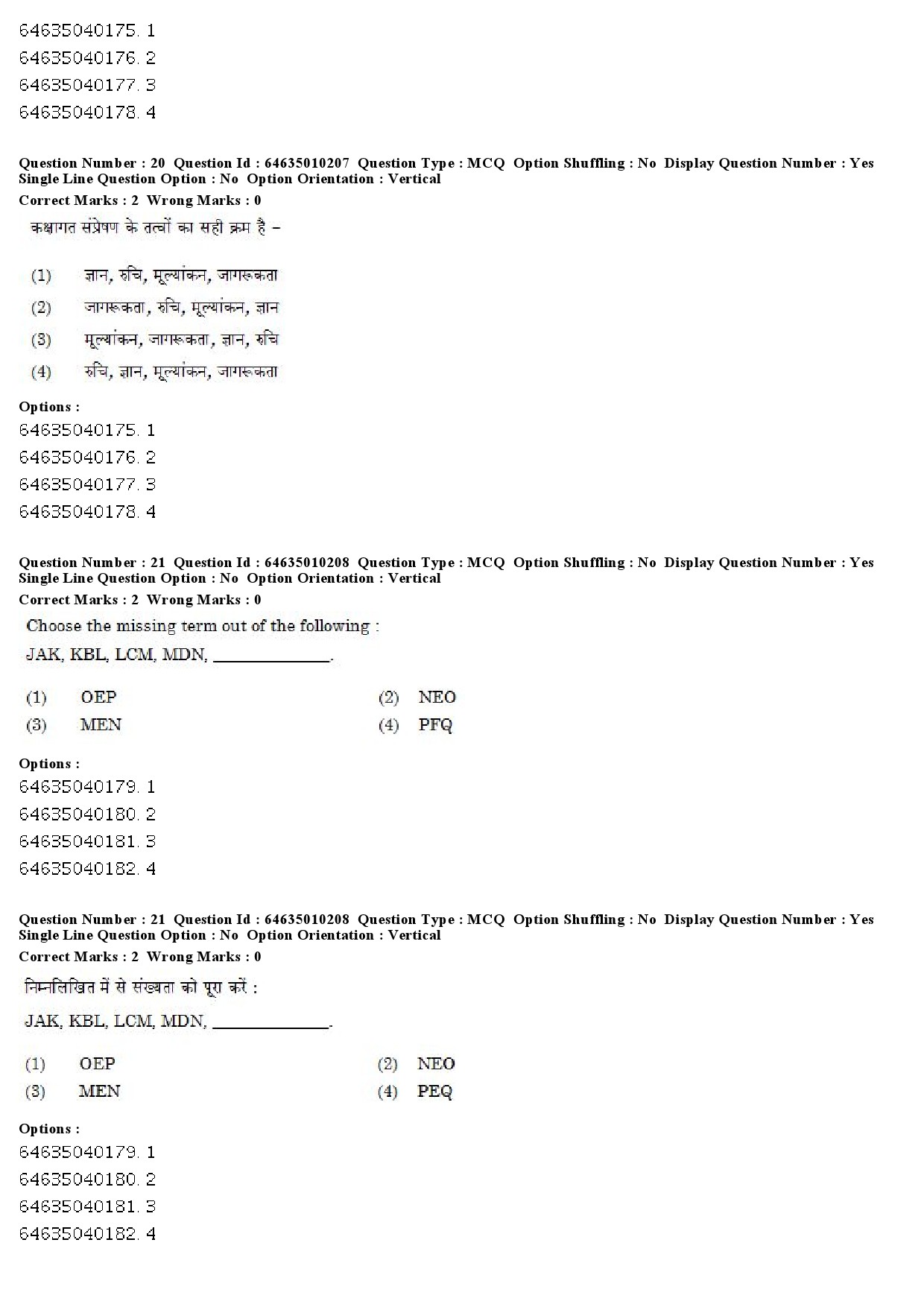 UGC NET Buddhist Jaina Gandhian and Peace Studies Question Paper June 2019 15