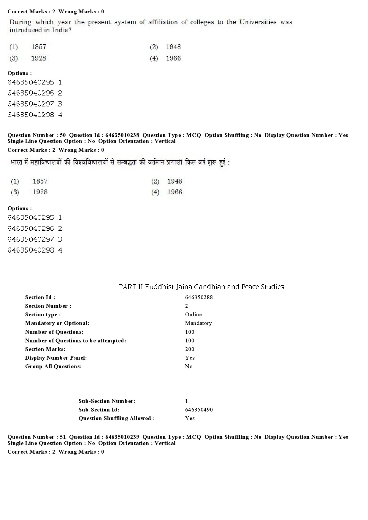 UGC NET Buddhist Jaina Gandhian and Peace Studies Question Paper June 2019 33