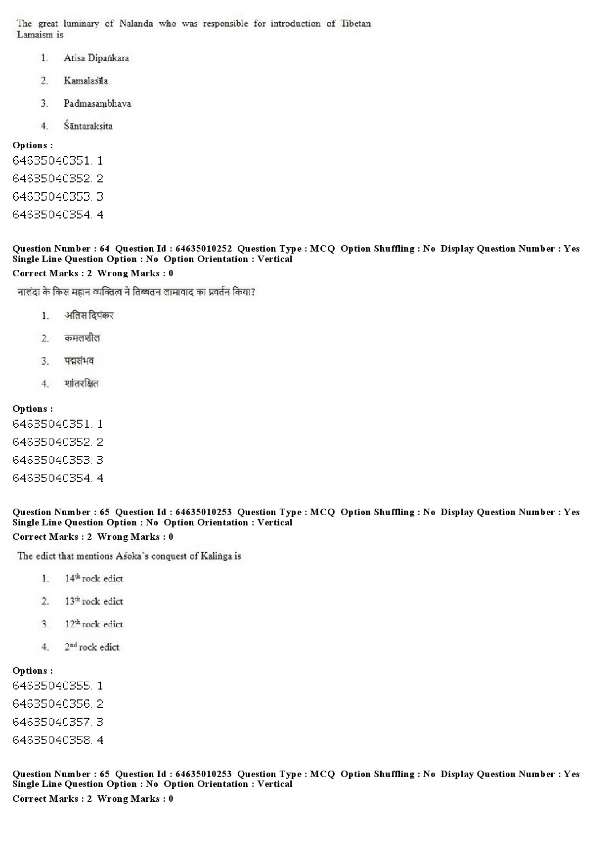 UGC NET Buddhist Jaina Gandhian and Peace Studies Question Paper June 2019 43